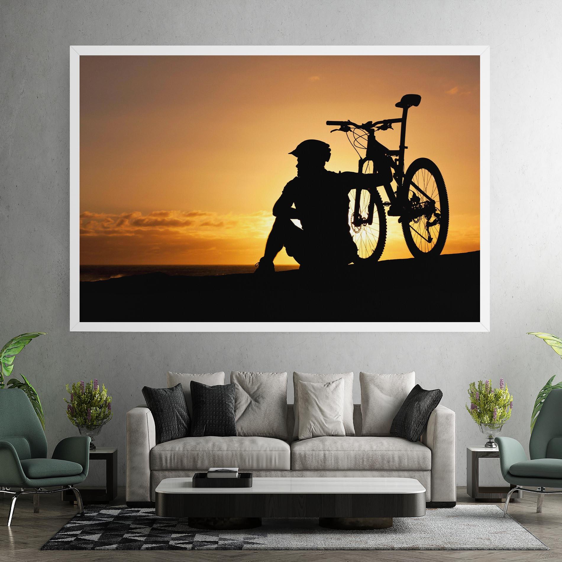 Leinwandbild Relax Bike mockup 7