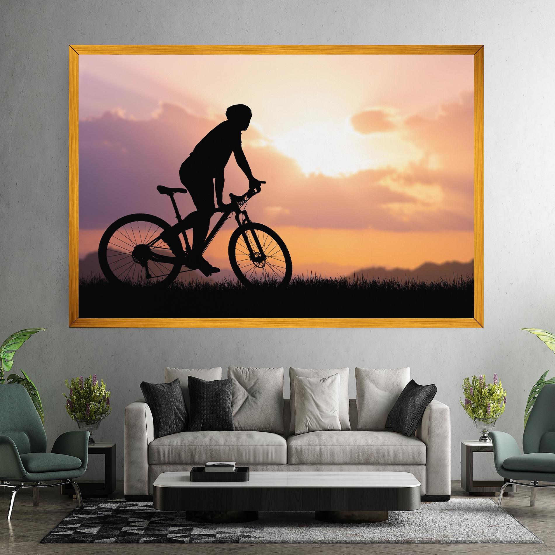 Leinwandbild Bike Travel Concept mockup 7