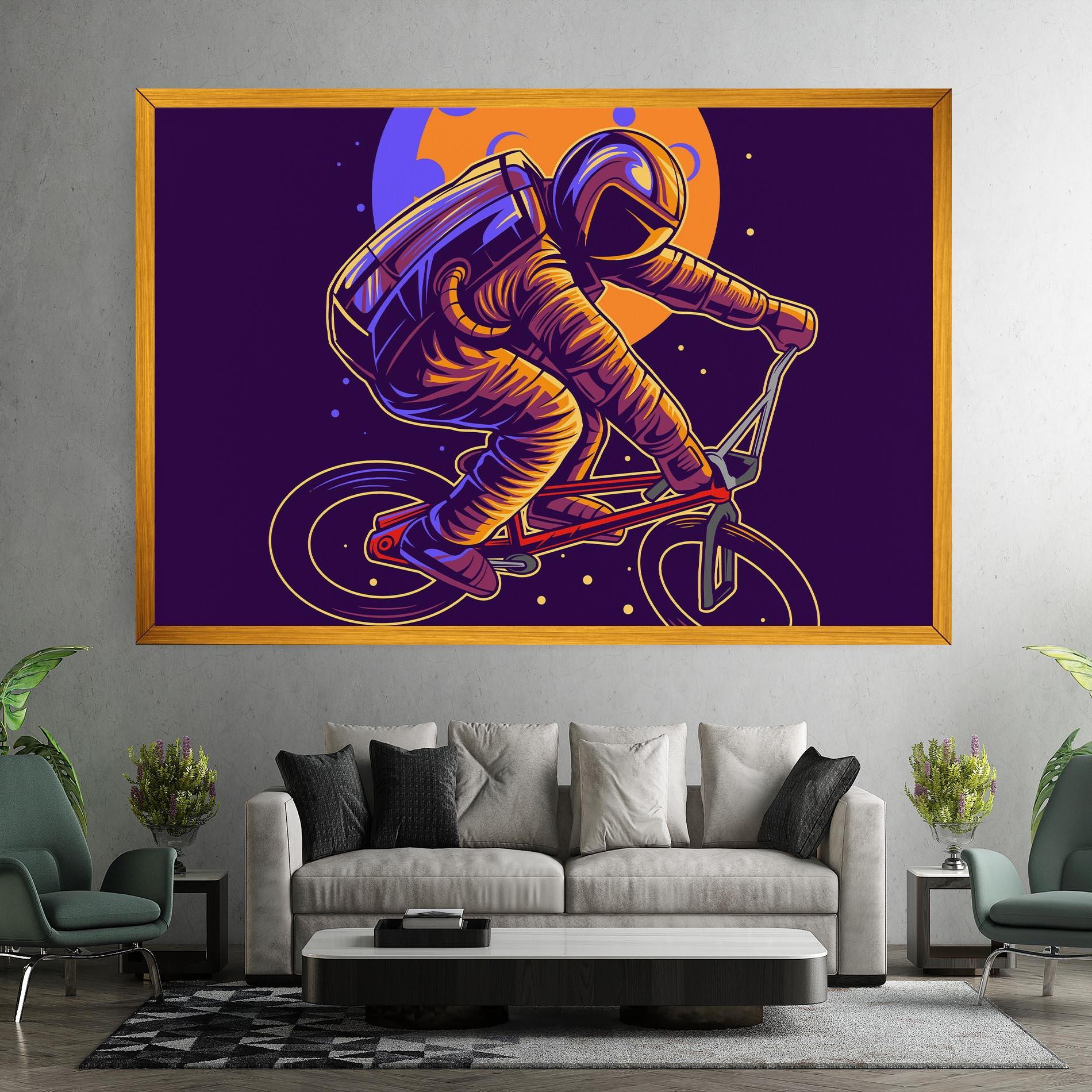 Leinwandbild Moon Bike mockup 7