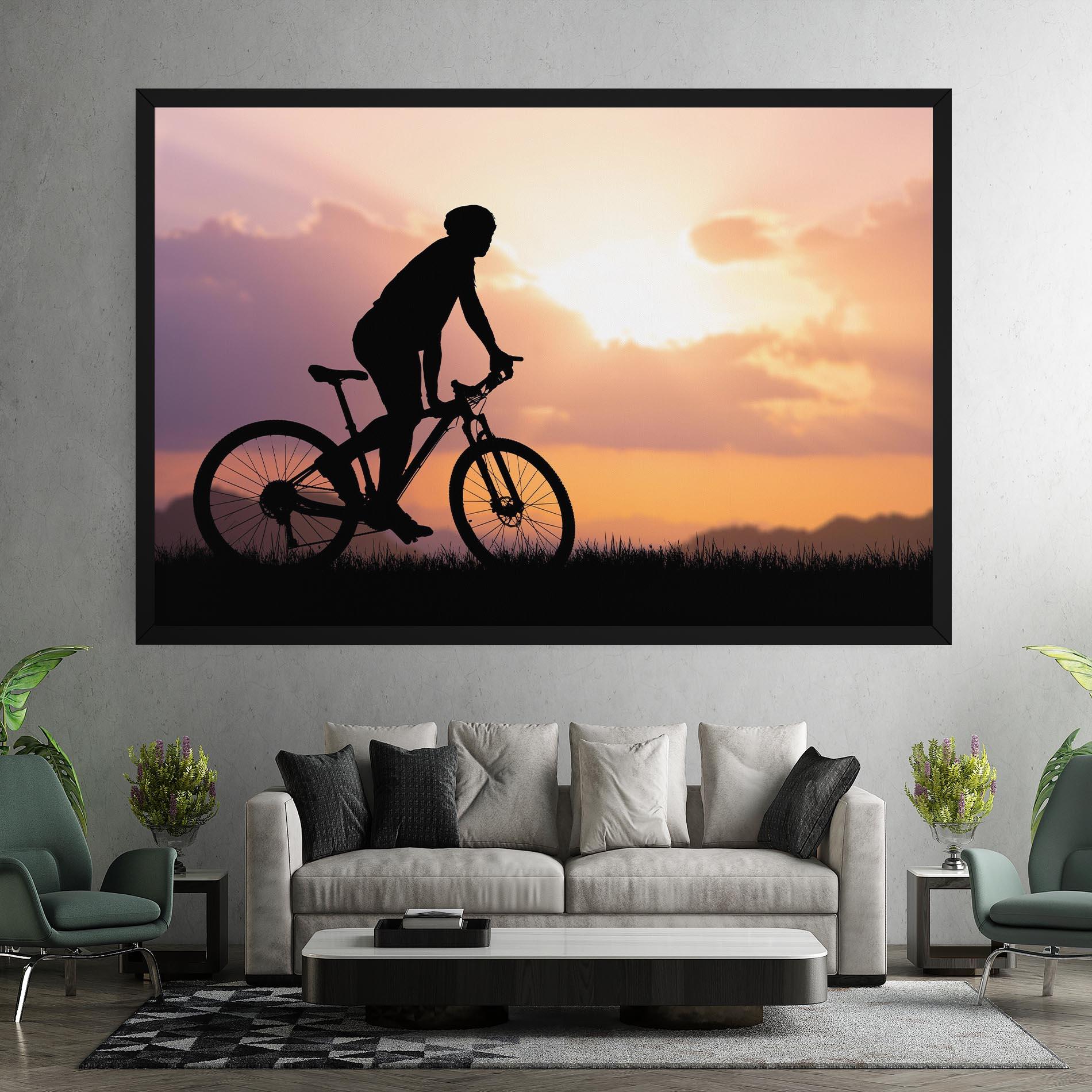 Leinwandbild Bike Travel Concept mockup 7