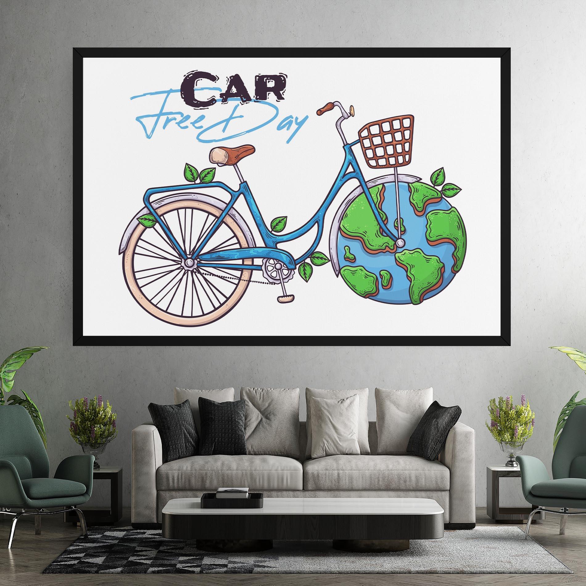 Leinwandbild Free Day Bike mockup 7