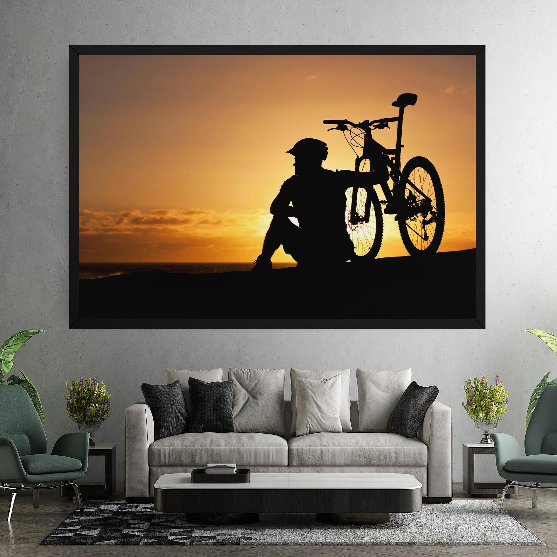 Leinwandbild Relax Bike mockup 7