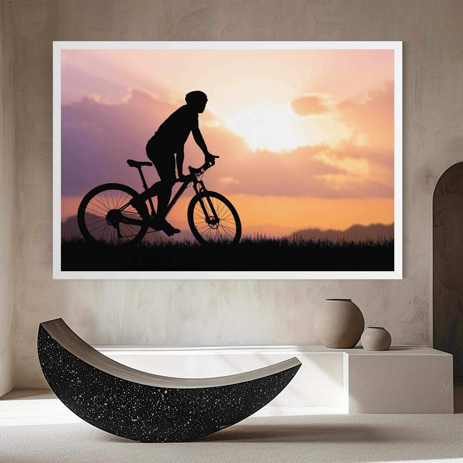 Leinwandbild Bike Travel Concept mockup 8