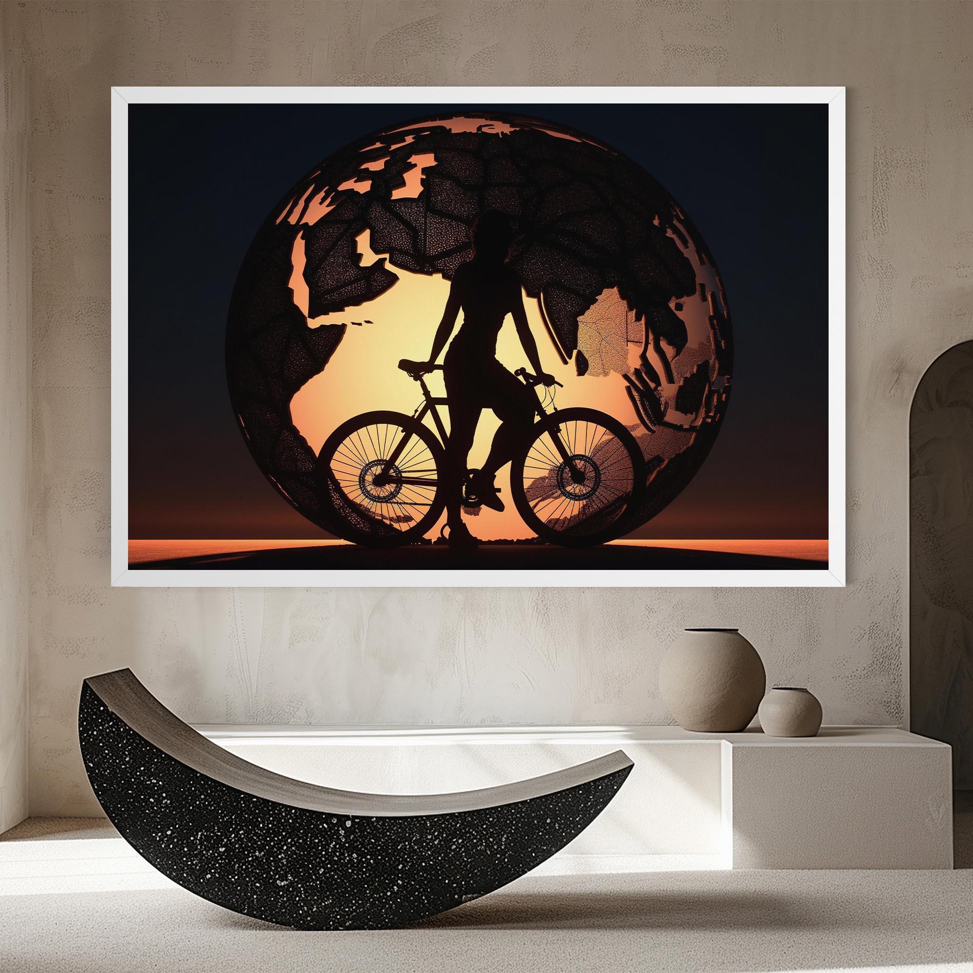 Leinwandbild Globe Riding World mockup 8