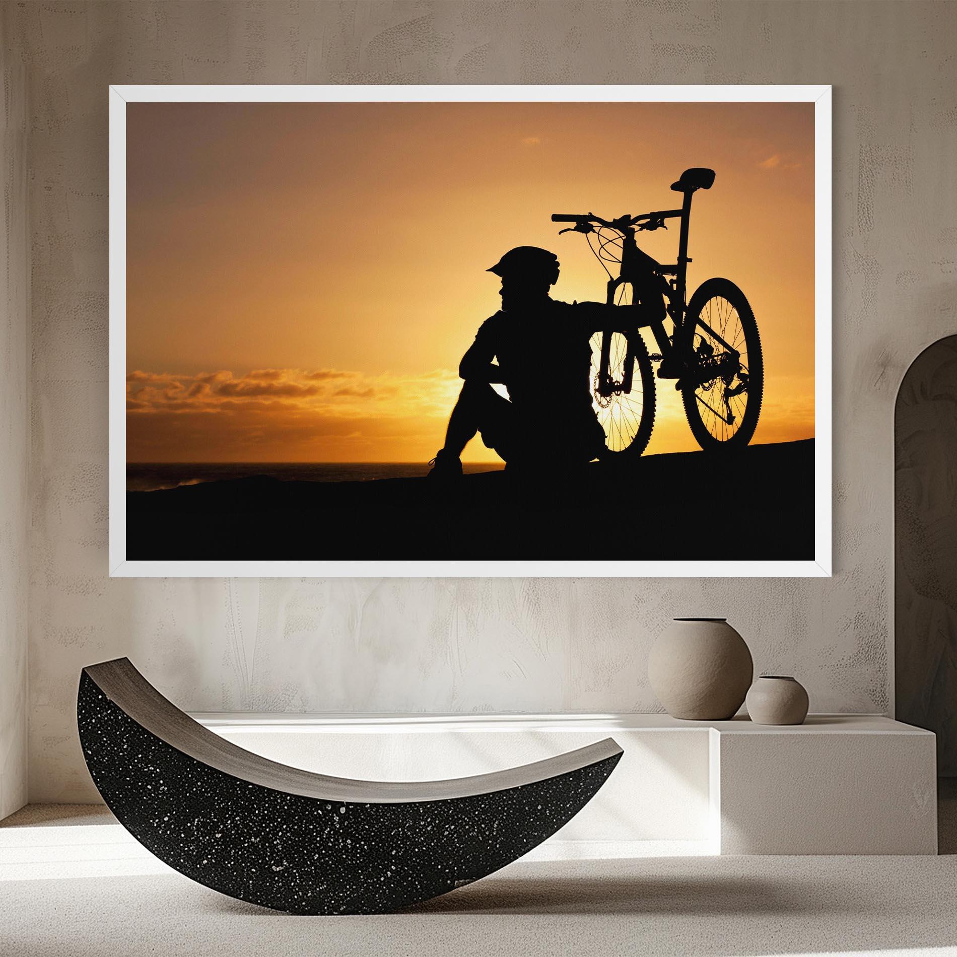 Leinwandbild Relax Bike mockup 8