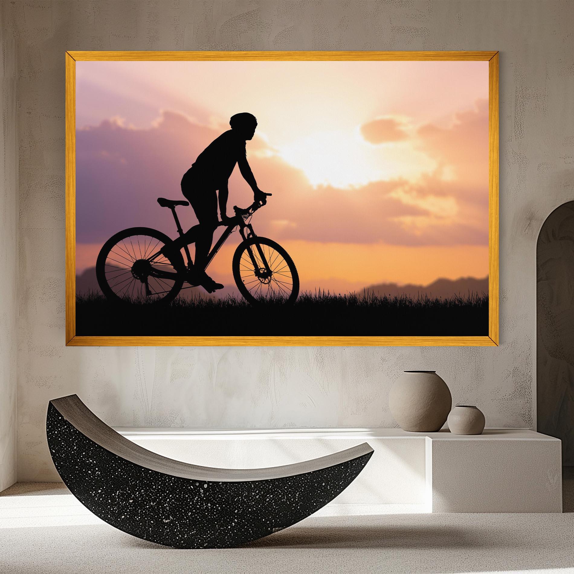 Leinwandbild Bike Travel Concept mockup 8