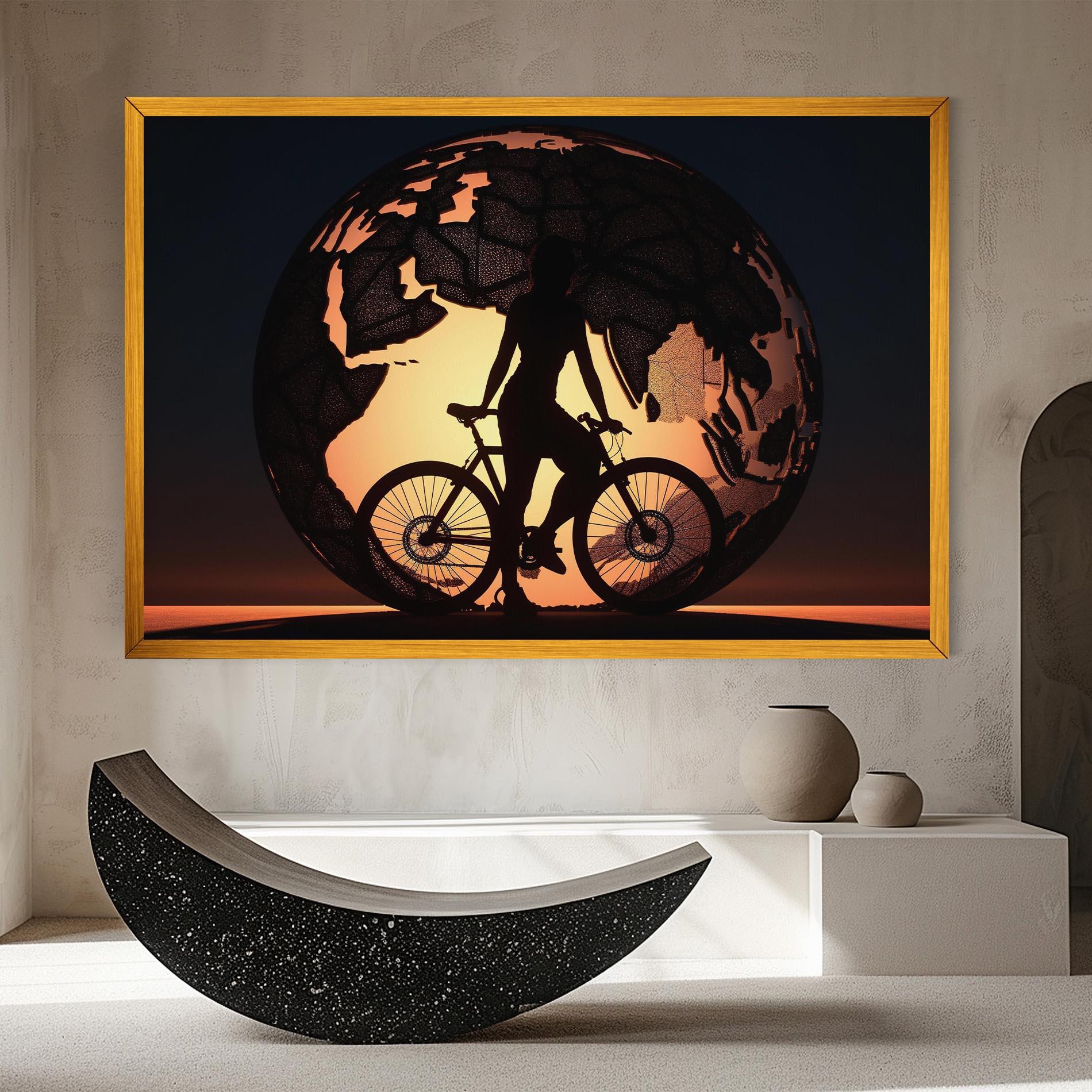 Leinwandbild Globe Riding World mockup 8