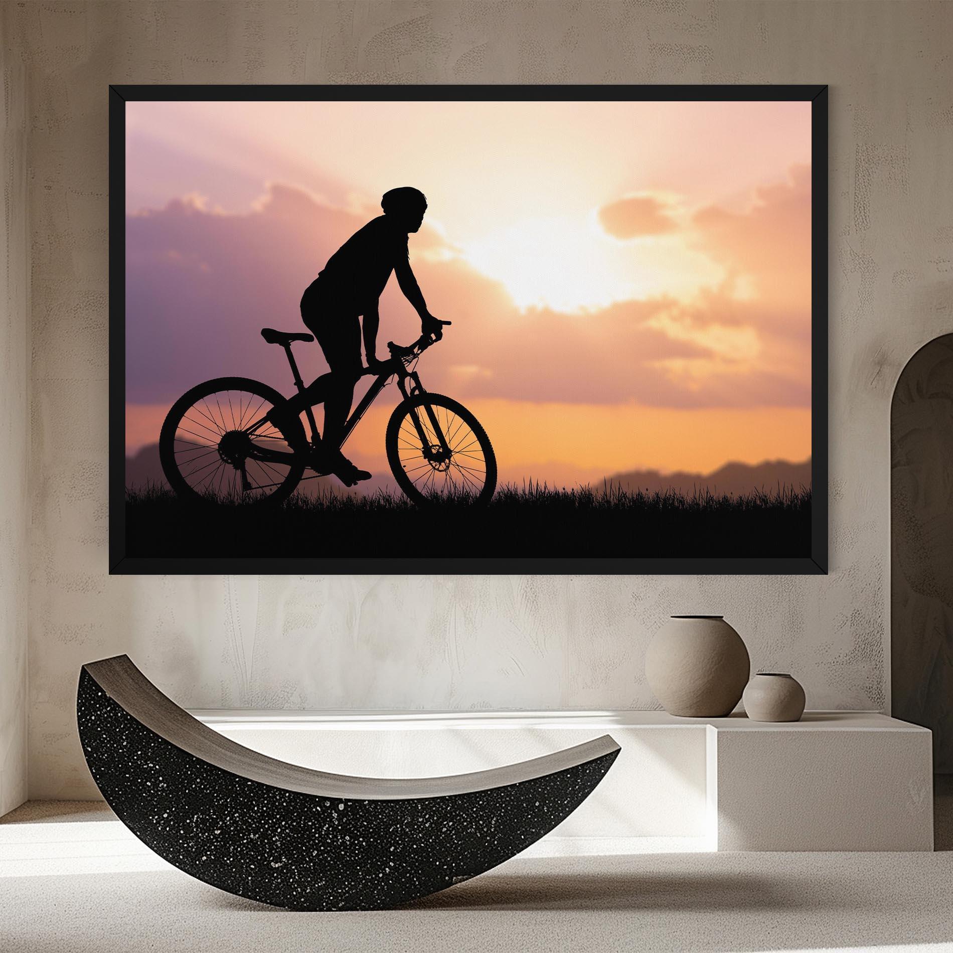 Leinwandbild Bike Travel Concept mockup 8