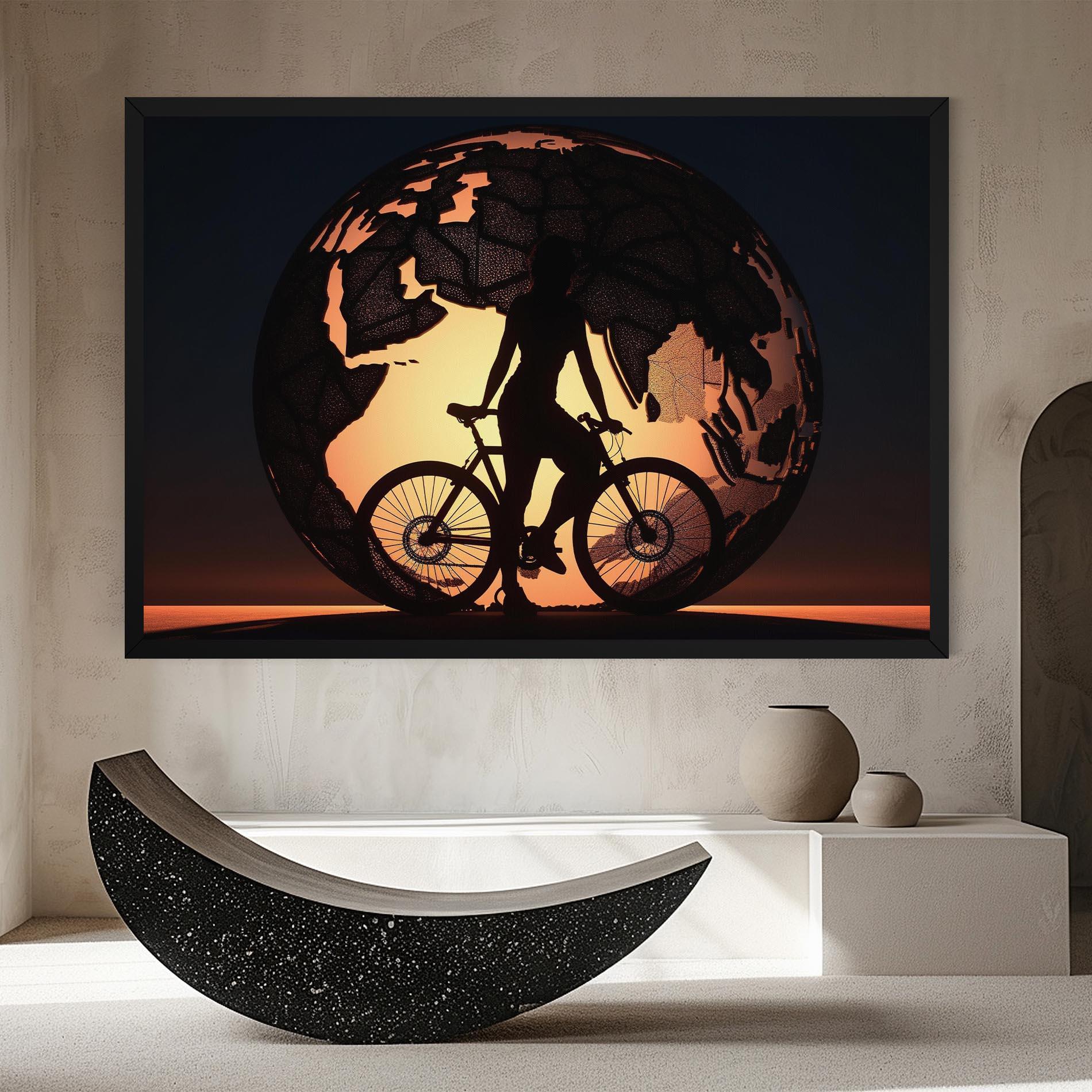 Leinwandbild Globe Riding World mockup 8