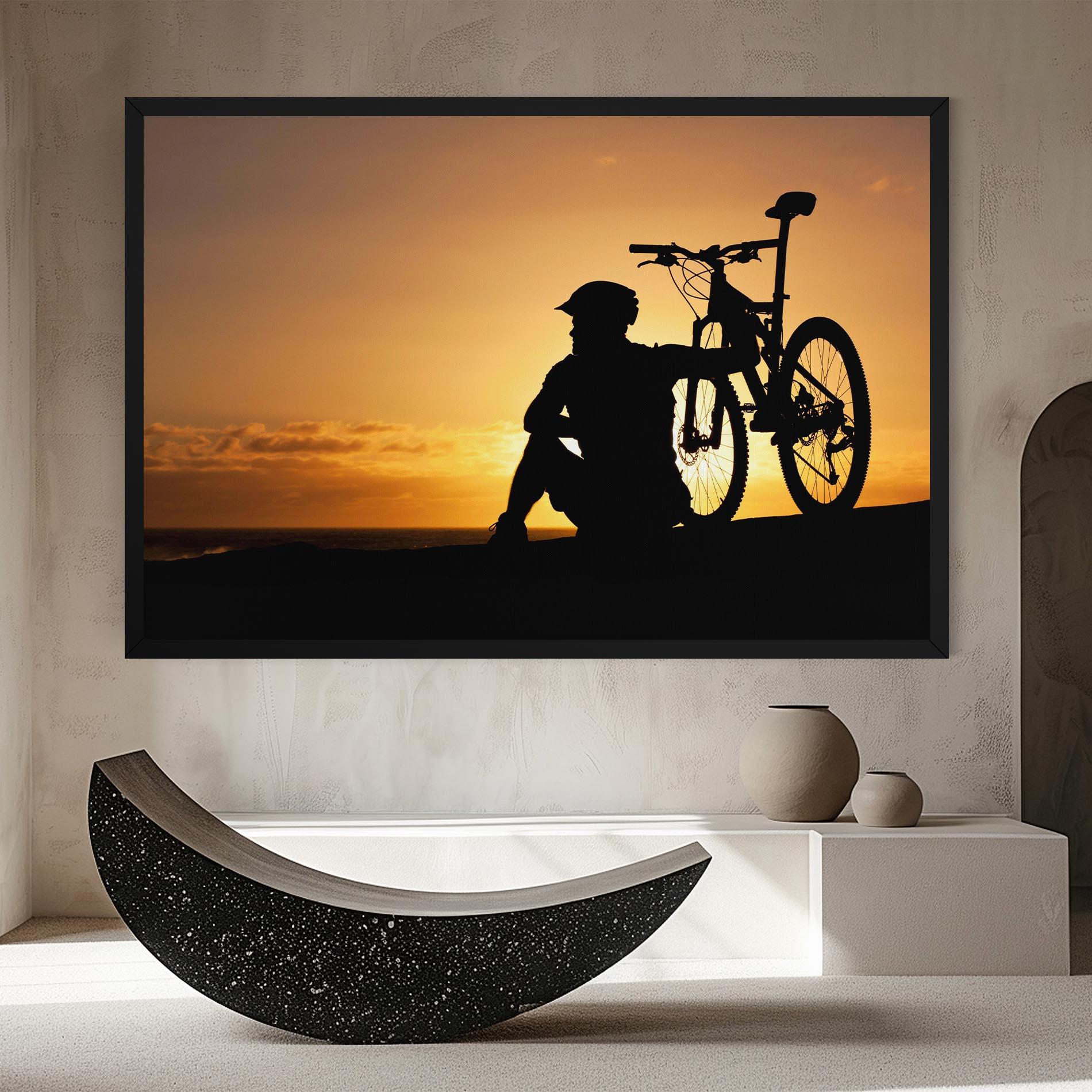 Leinwandbild Relax Bike mockup 8