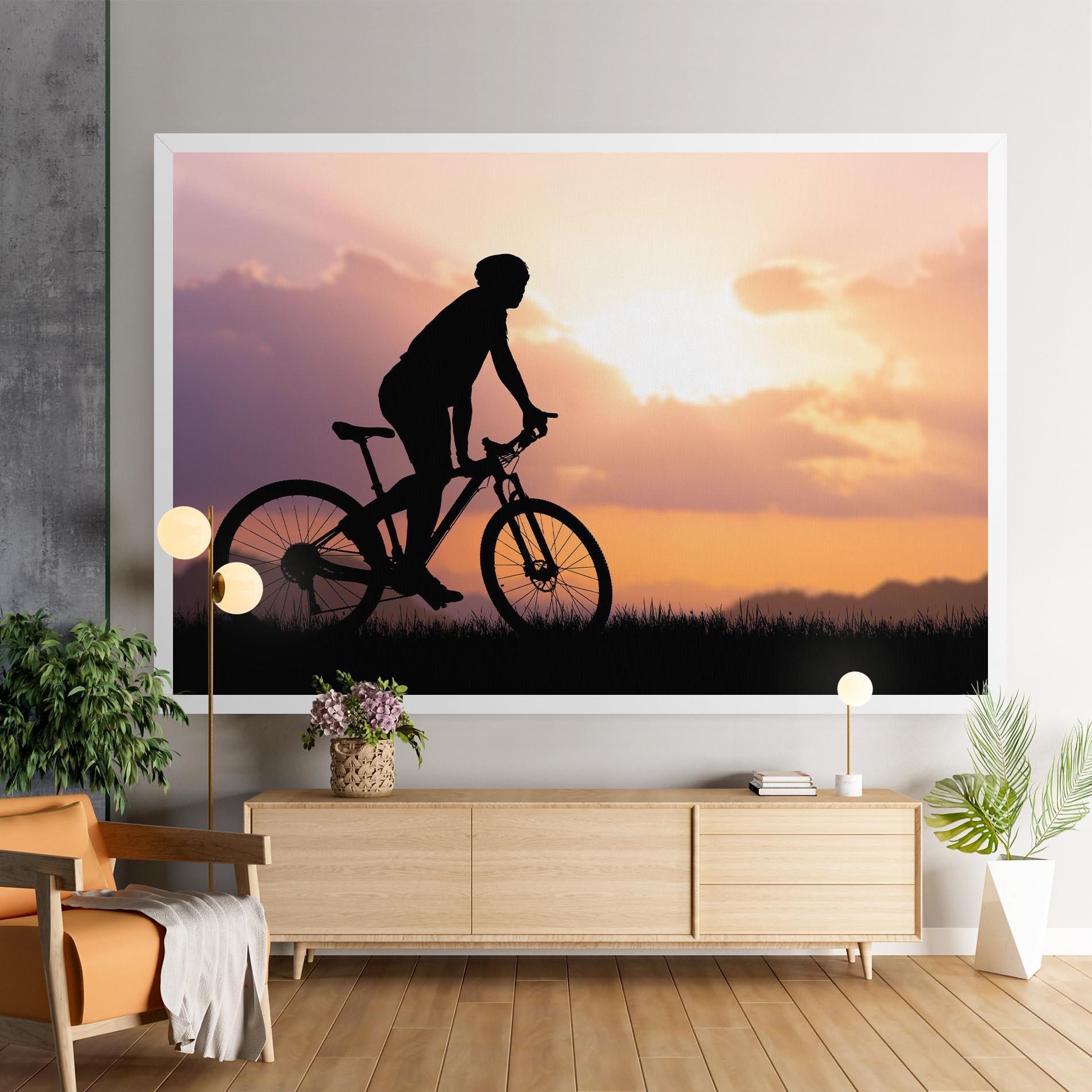 Leinwandbild Bike Travel Concept mockup 9