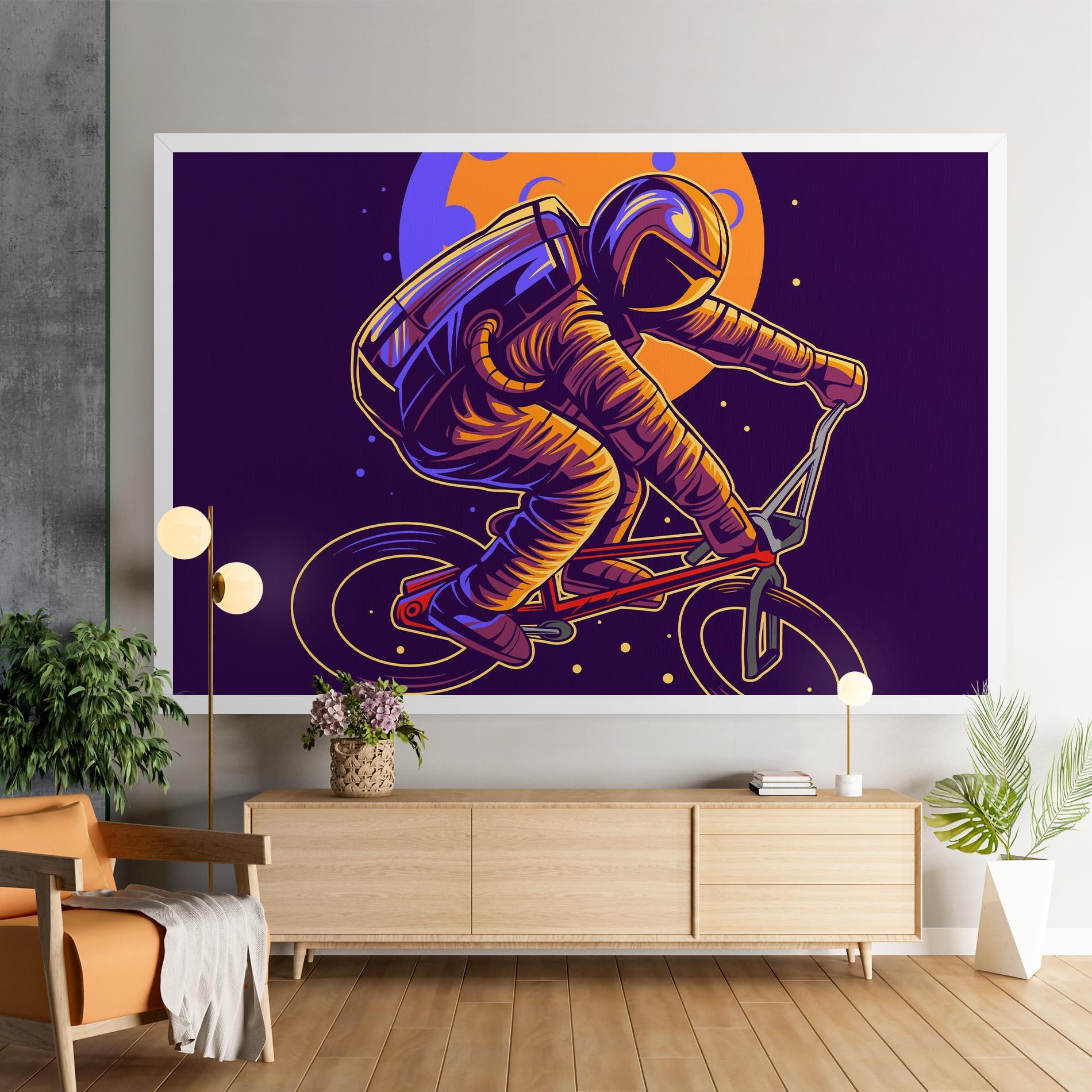 Leinwandbild Moon Bike mockup 9