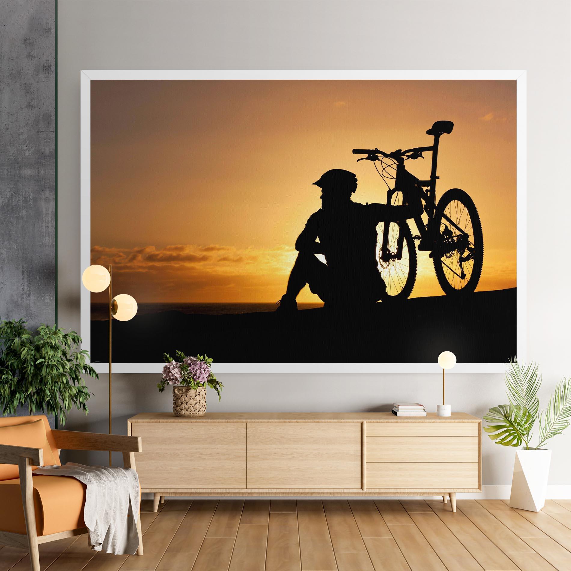 Leinwandbild Relax Bike mockup 9