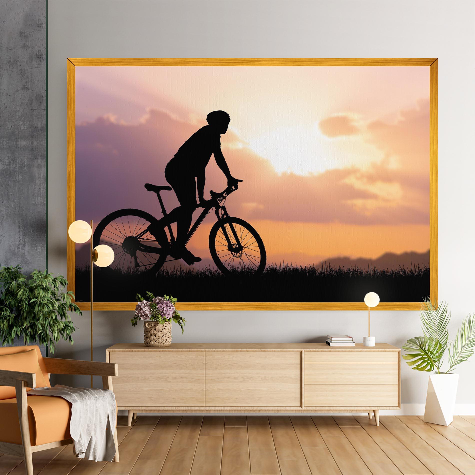 Leinwandbild Bike Travel Concept mockup 9