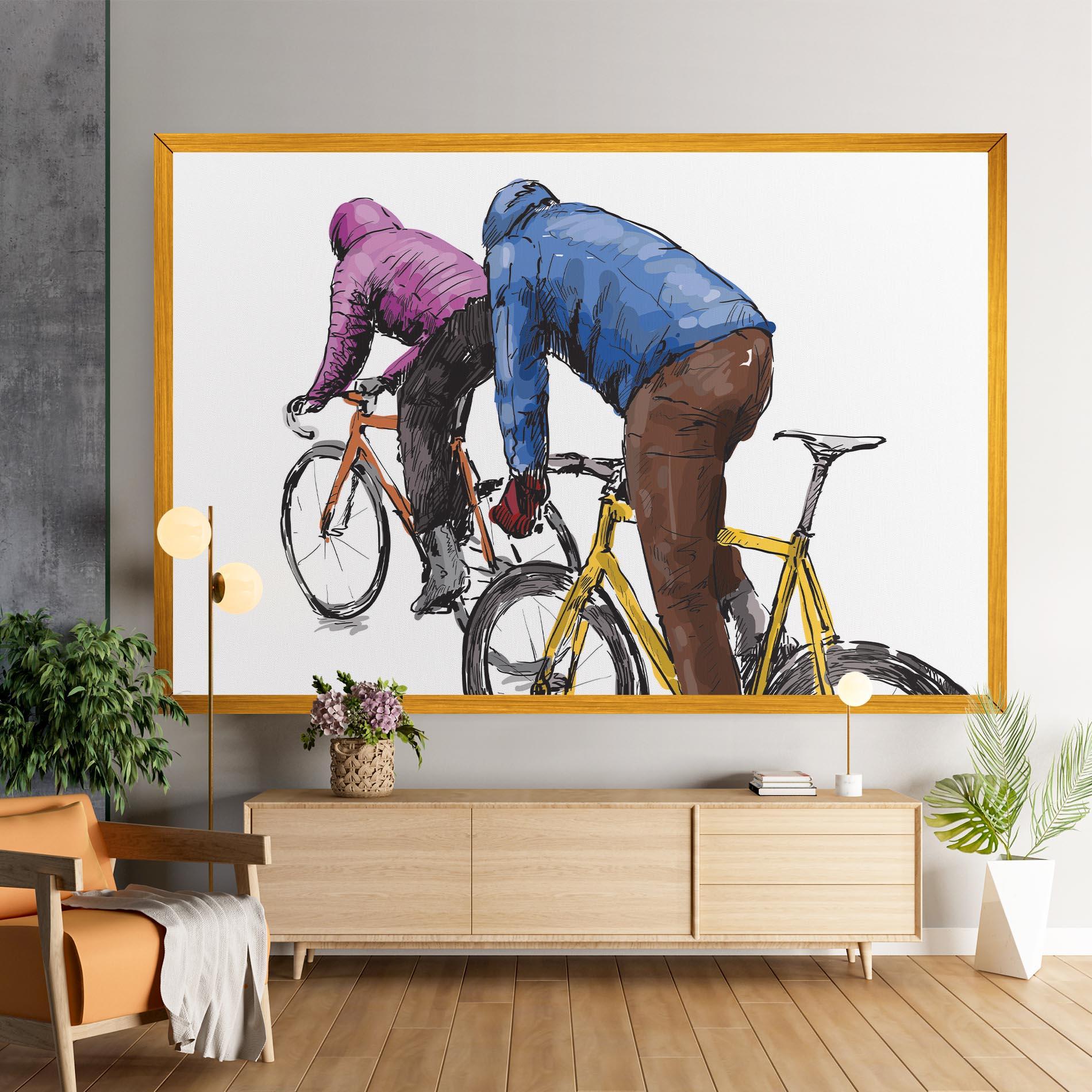 Leinwandbild Bike Trip mockup 9