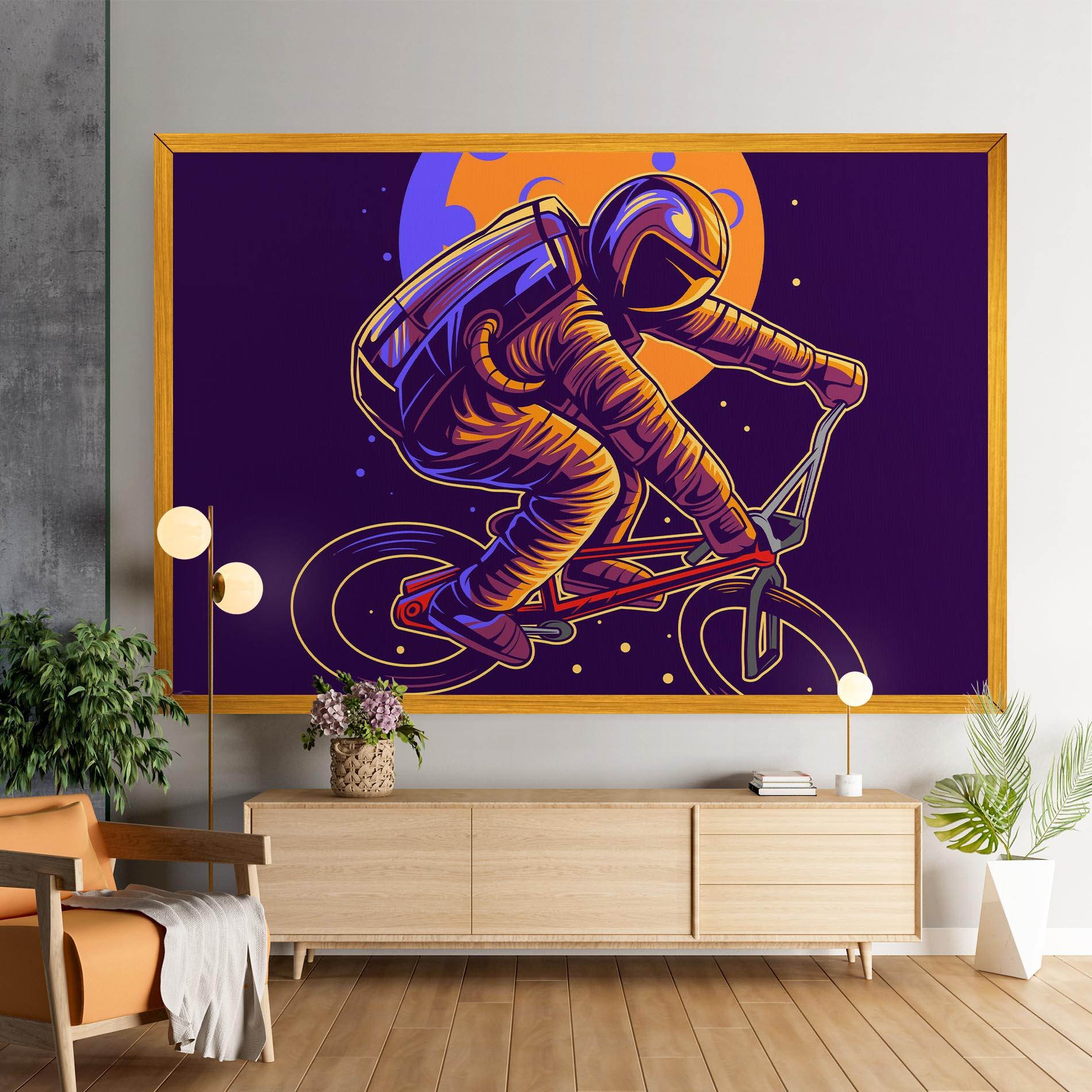 Leinwandbild Moon Bike mockup 9