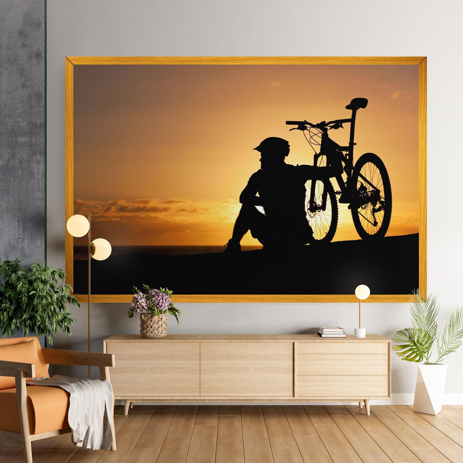 Leinwandbild Relax Bike mockup 9