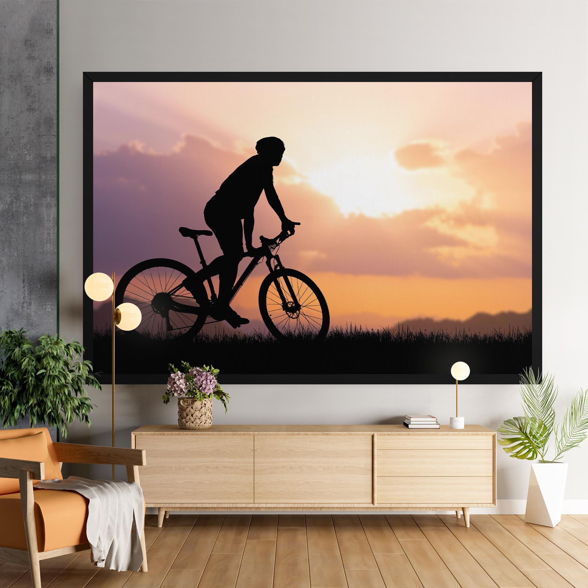 Leinwandbild Bike Travel Concept mockup 9