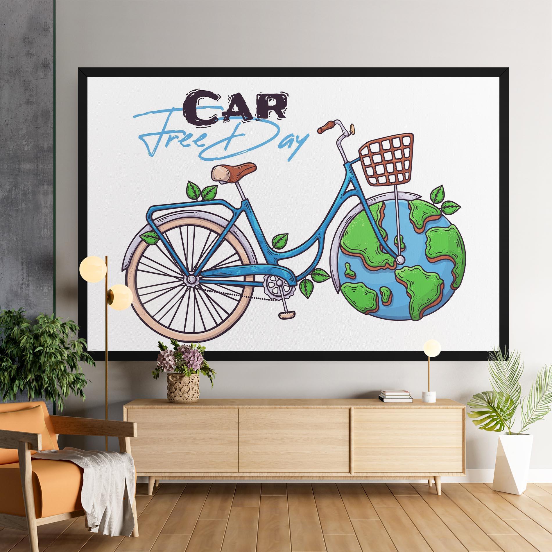 Leinwandbild Free Day Bike mockup 9