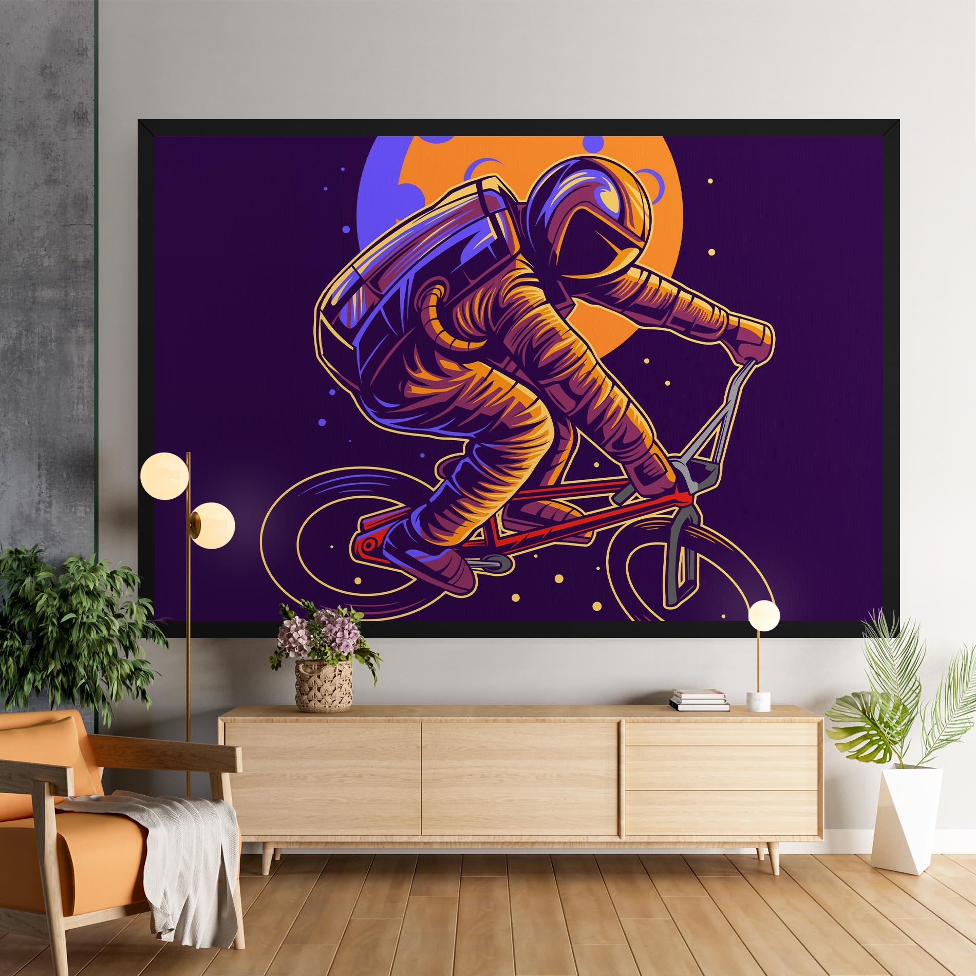 Leinwandbild Moon Bike mockup 9