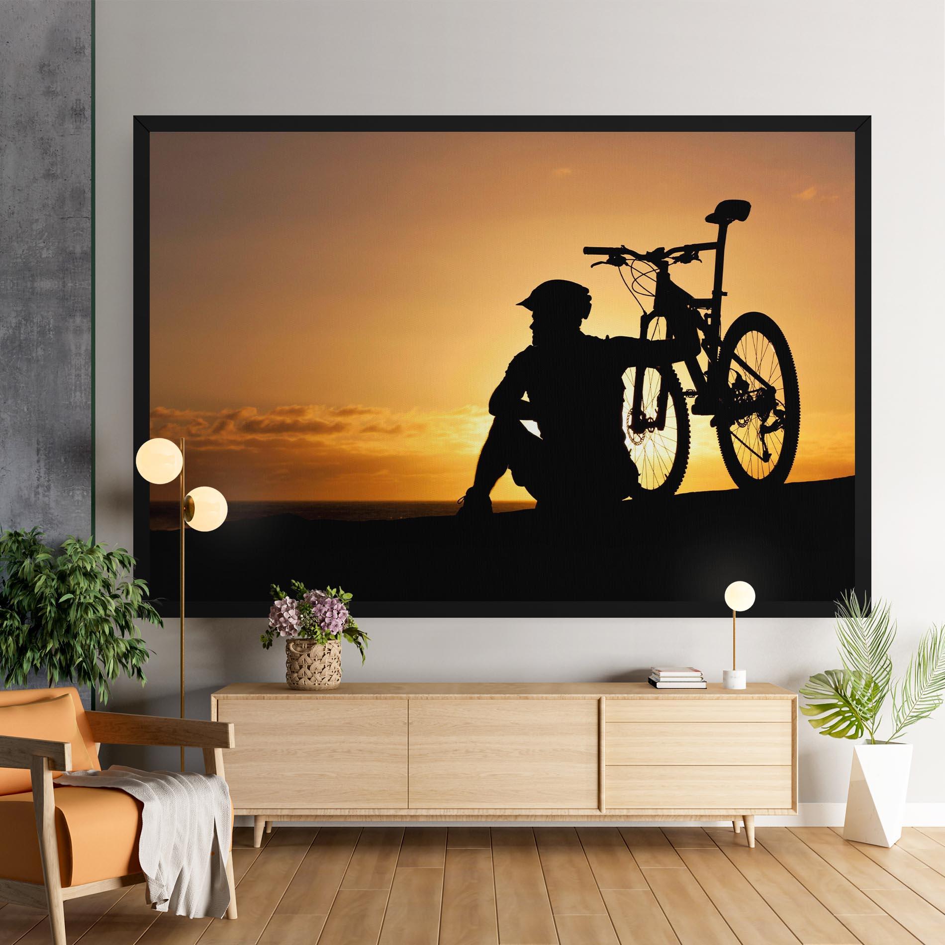 Leinwandbild Relax Bike mockup 9