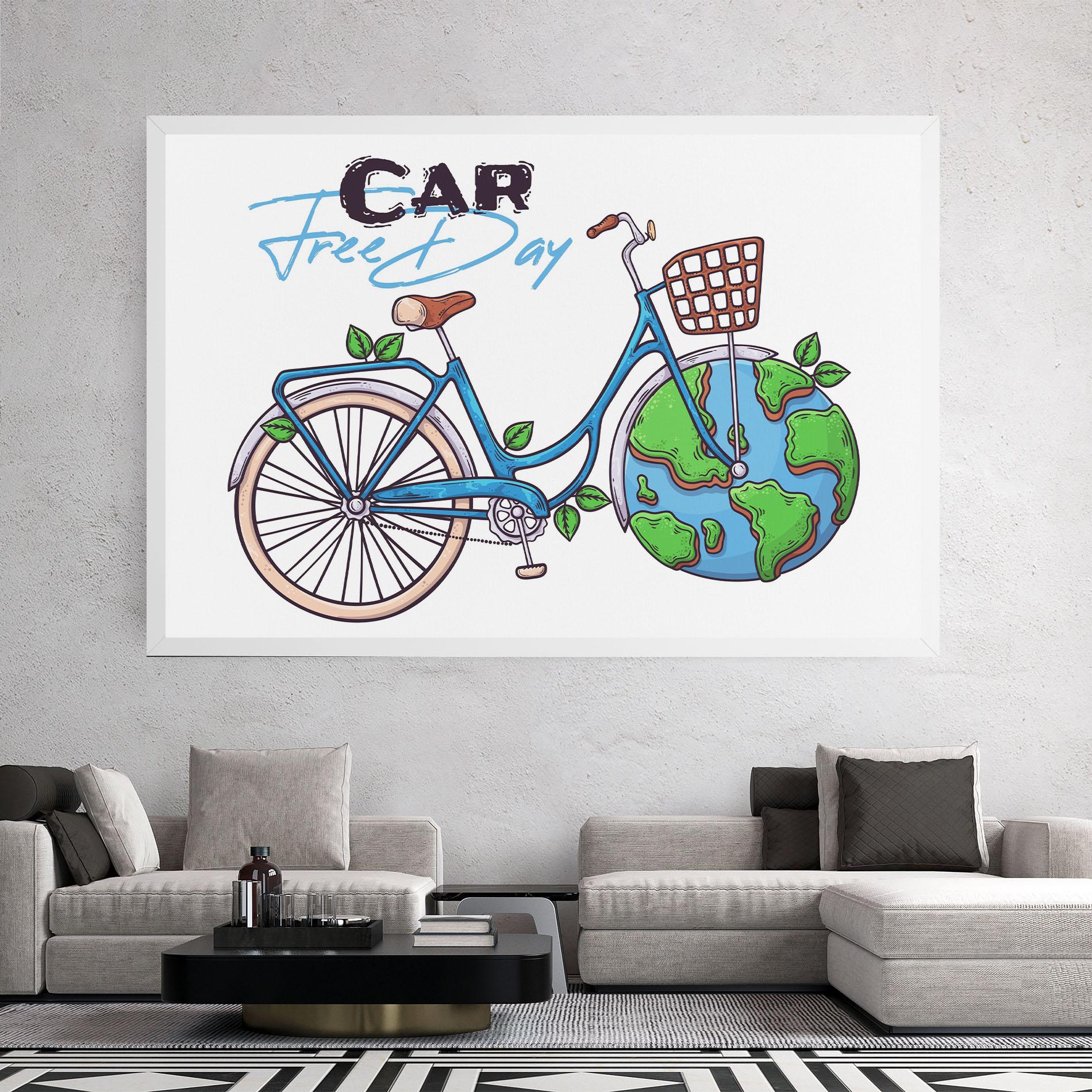 Leinwandbild Free Day Bike mockup 2