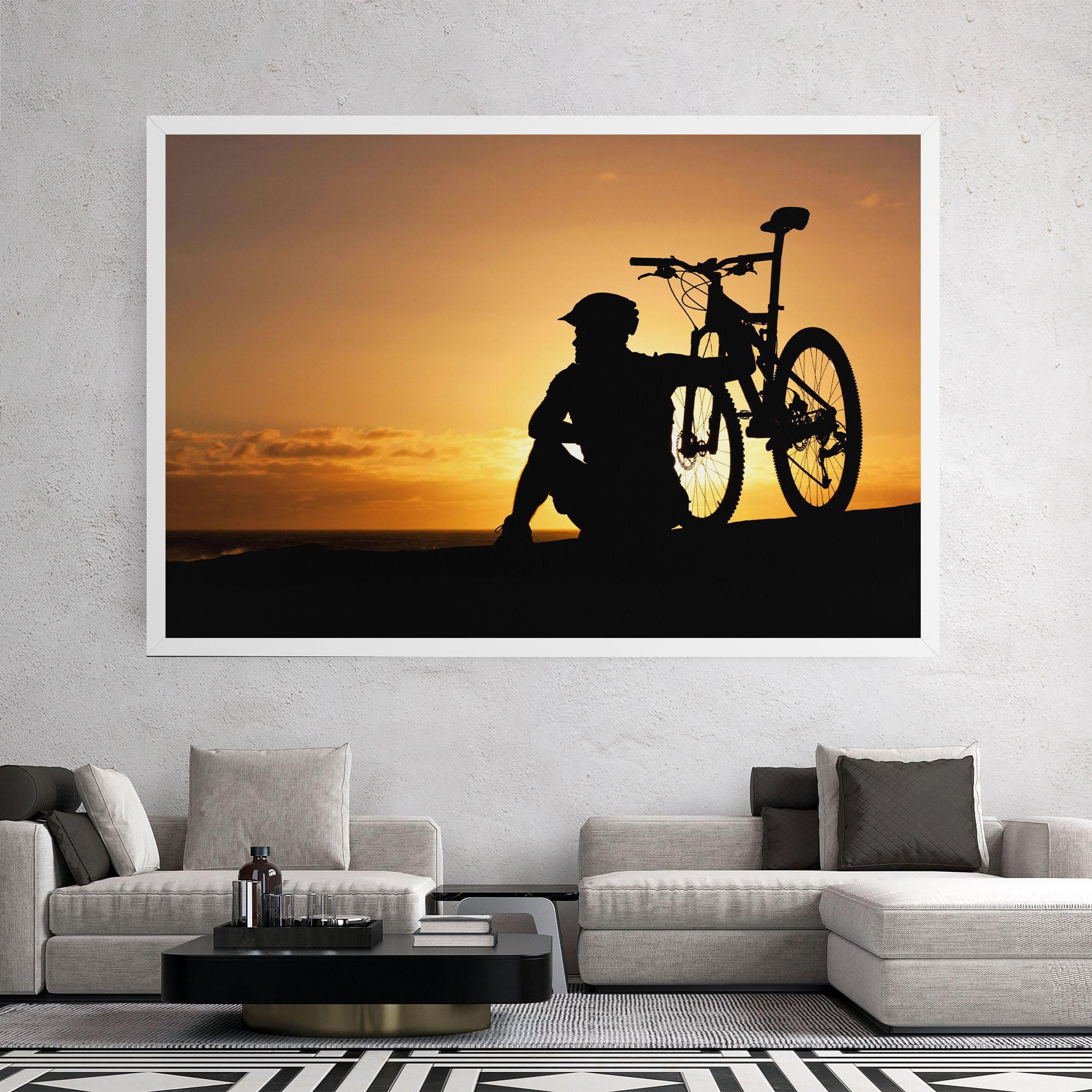 Leinwandbild Relax Bike mockup 2