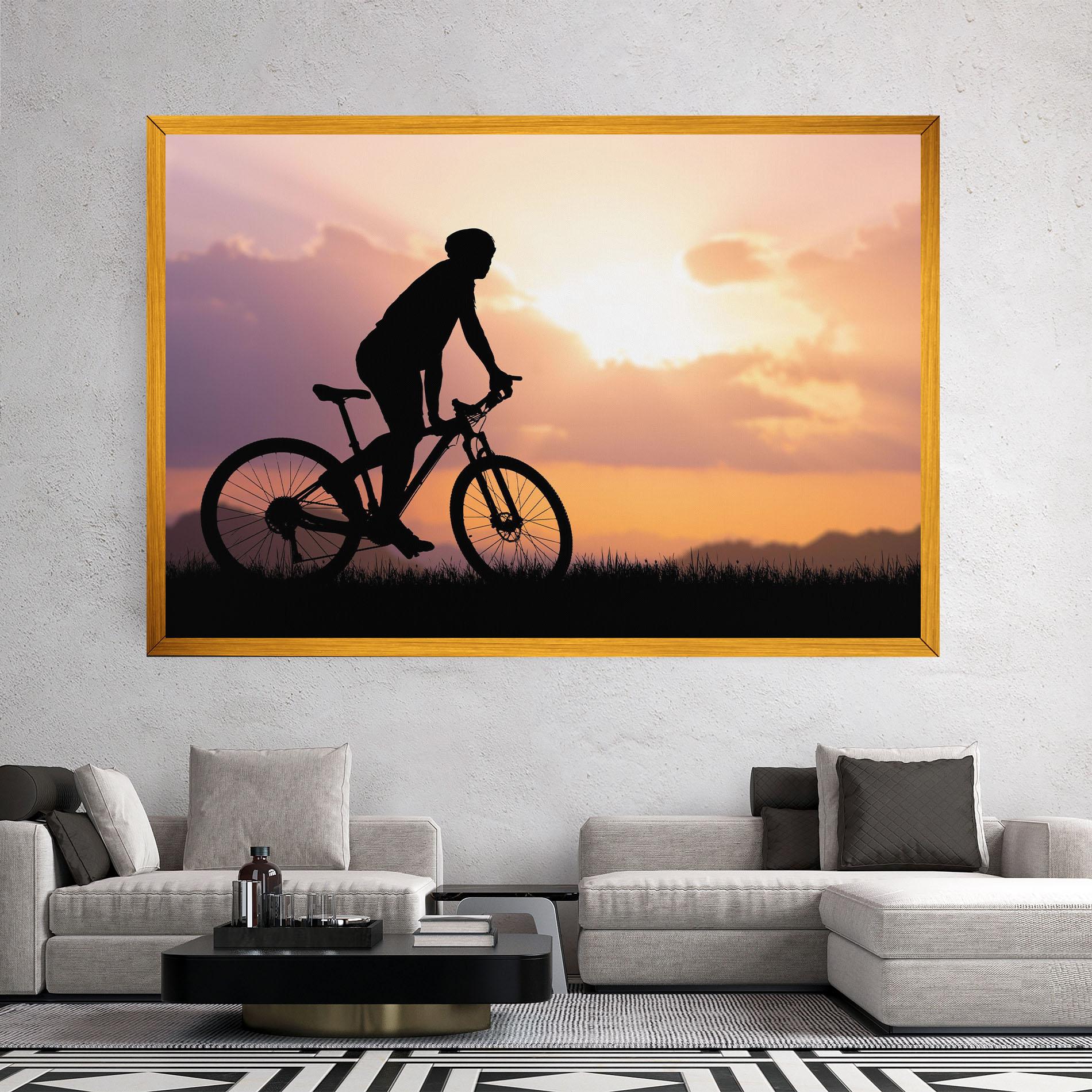 Leinwandbild Bike Travel Concept mockup 2