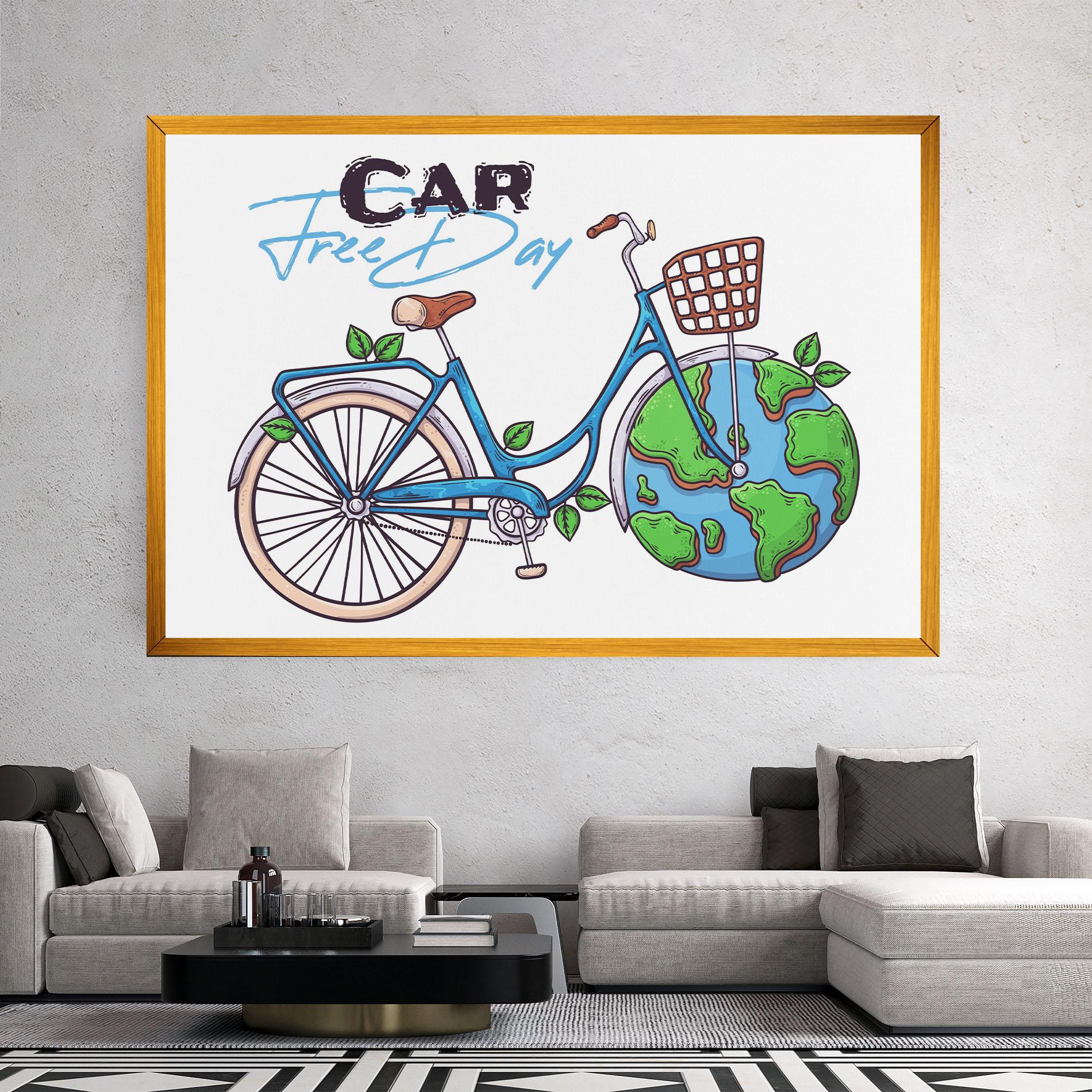 Leinwandbild Free Day Bike mockup 2