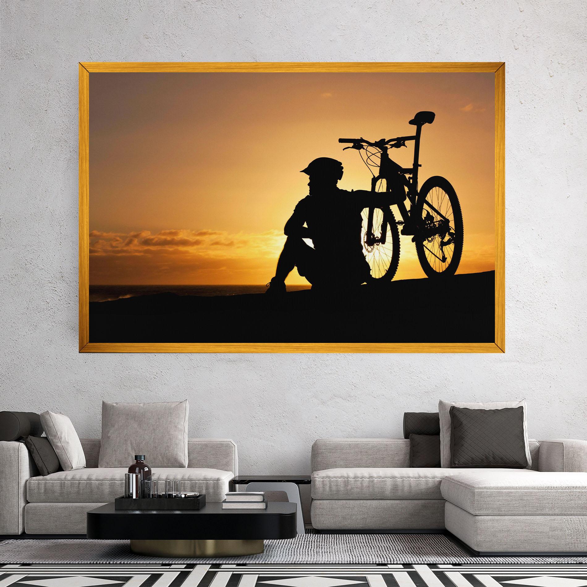 Leinwandbild Relax Bike mockup 2