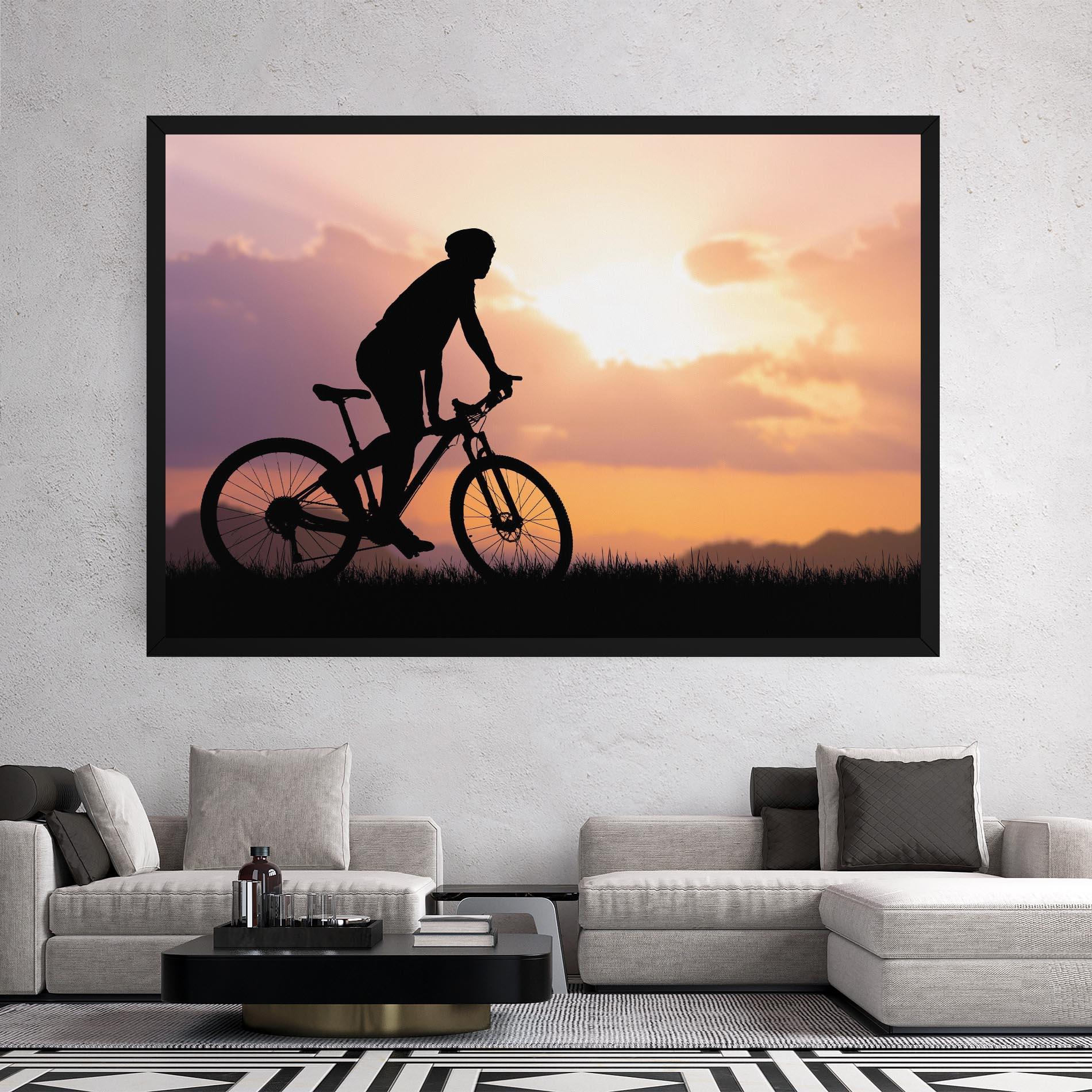 Leinwandbild Bike Travel Concept mockup 2
