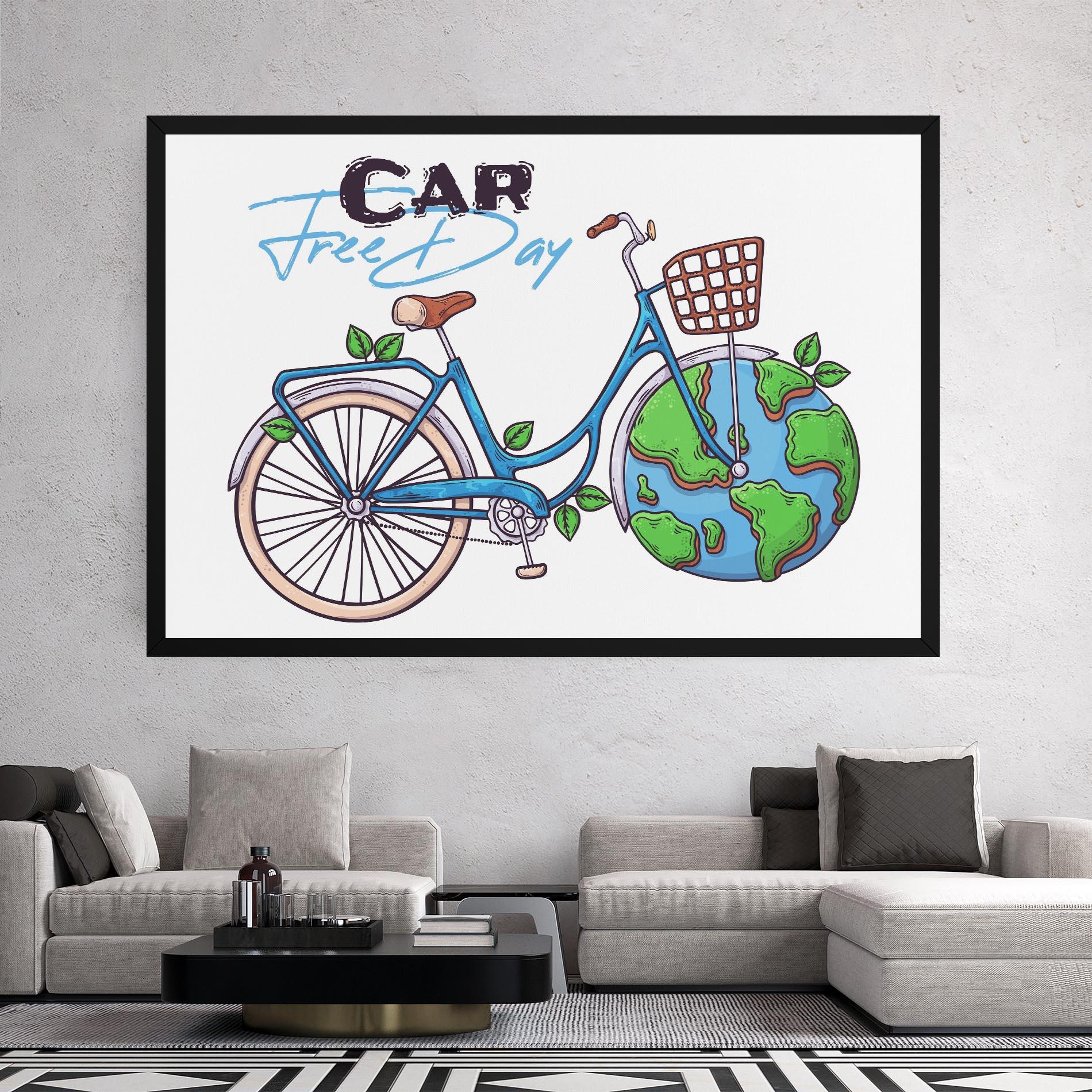 Leinwandbild Free Day Bike mockup 2