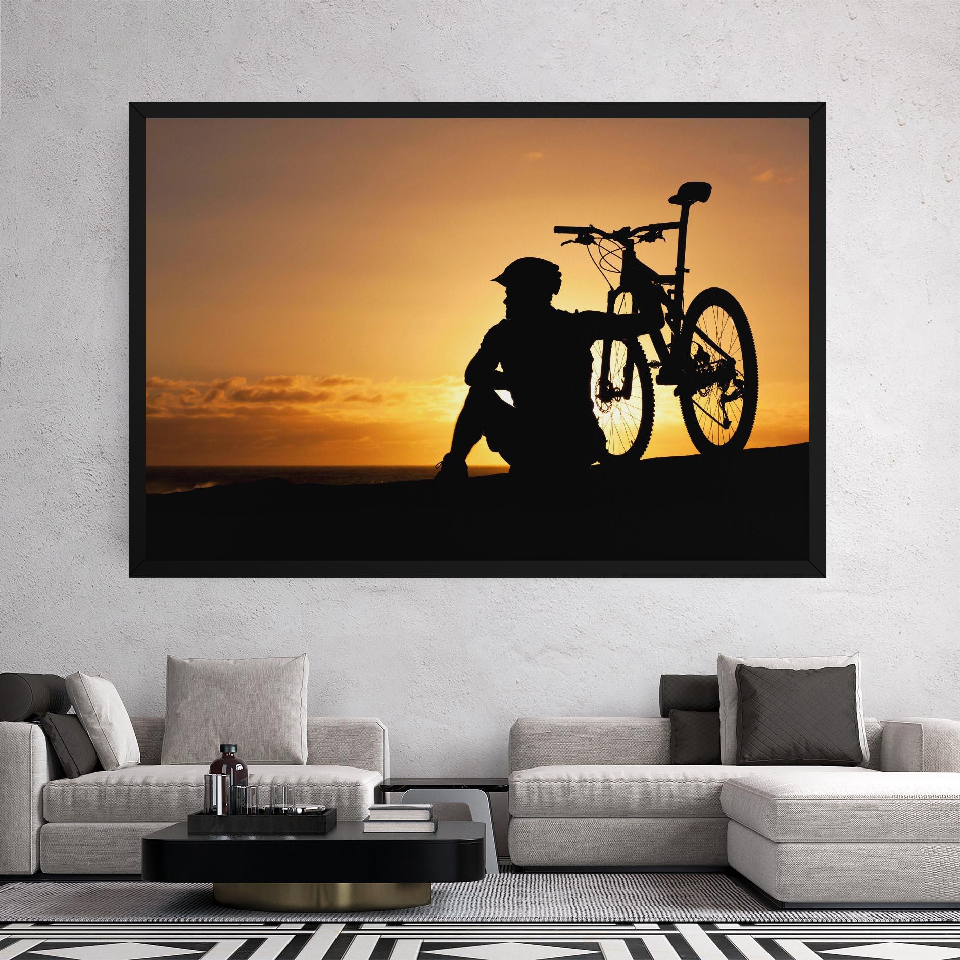 Leinwandbild Relax Bike mockup 2