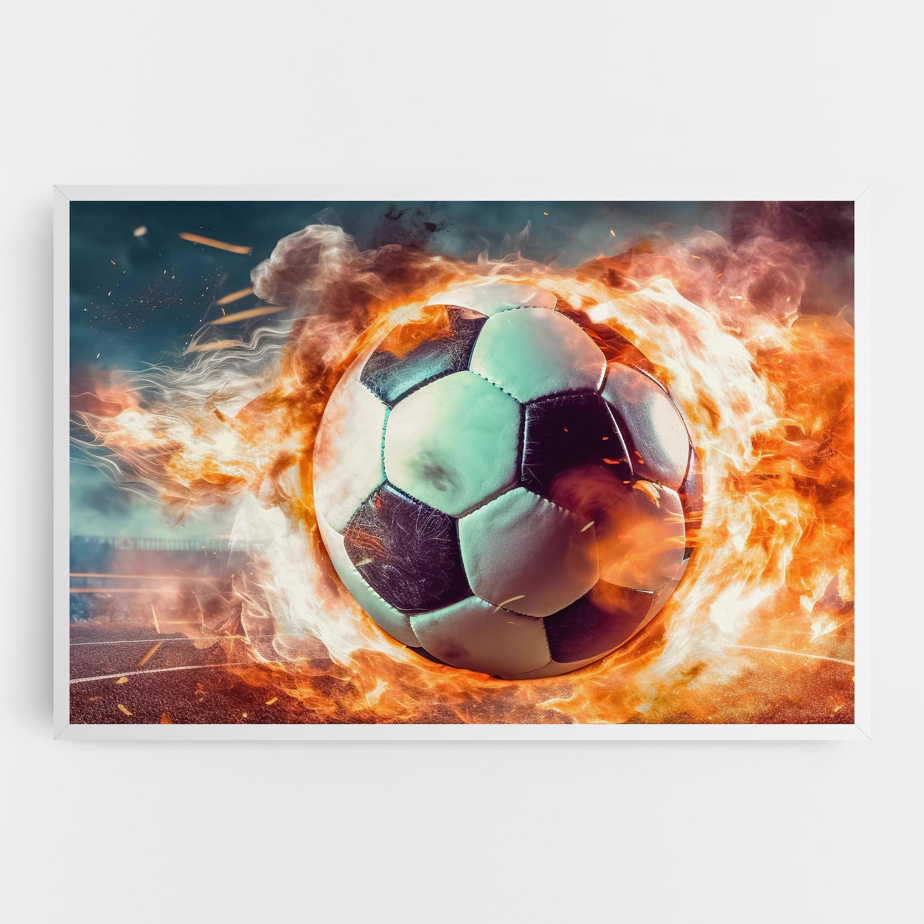 Leinwandbild Football Explosion mockup 0