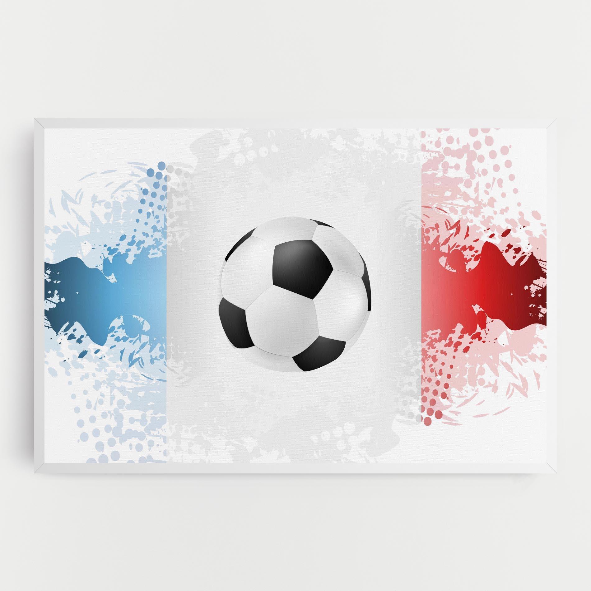 Leinwandbild France Football mockup 0