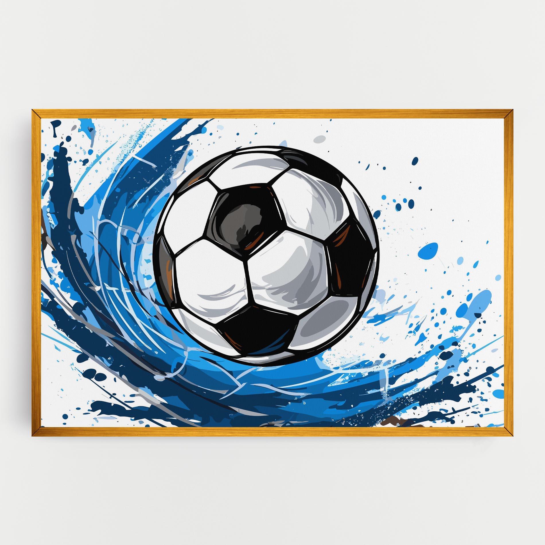 Leinwandbild Football Wave mockup 0