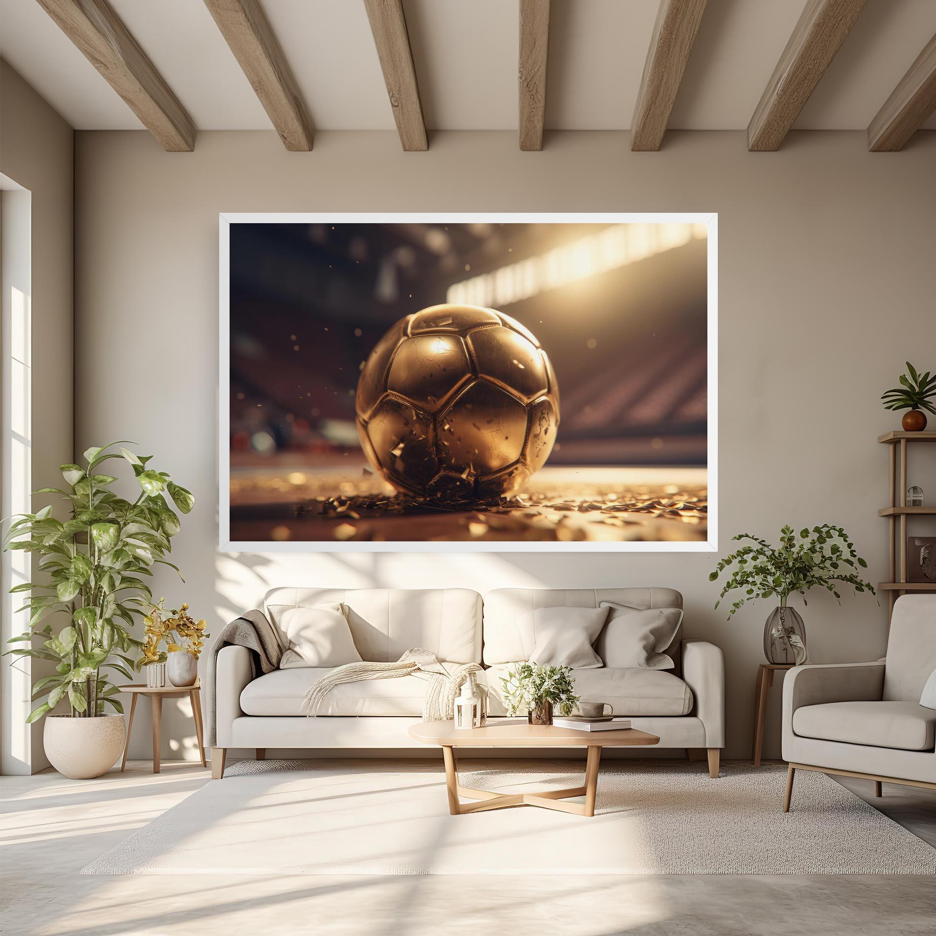 Leinwandbild Award For Football mockup 6