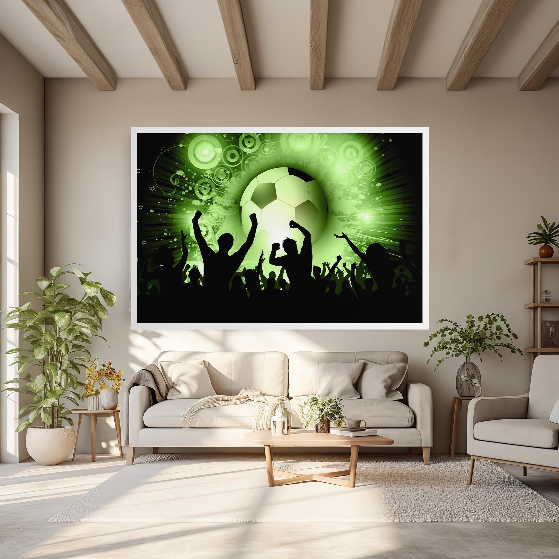 Leinwandbild Football Crowd mockup 6