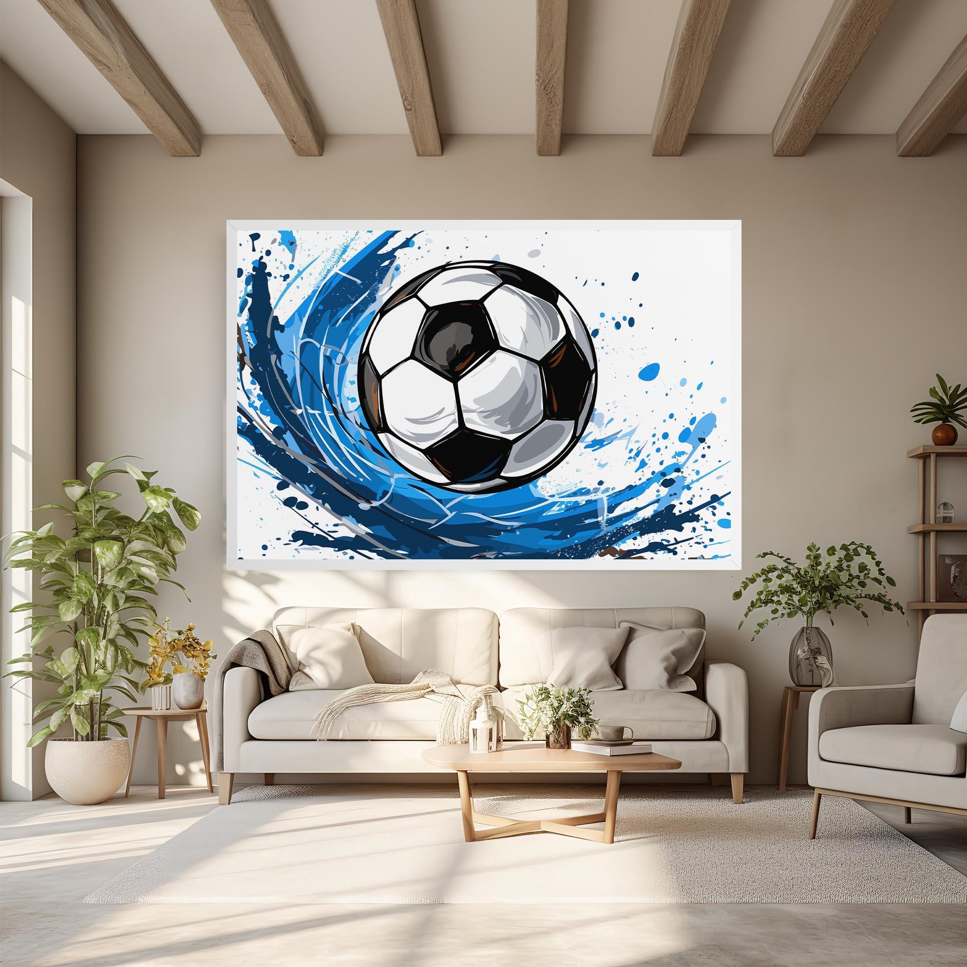 Leinwandbild Football Wave mockup 6