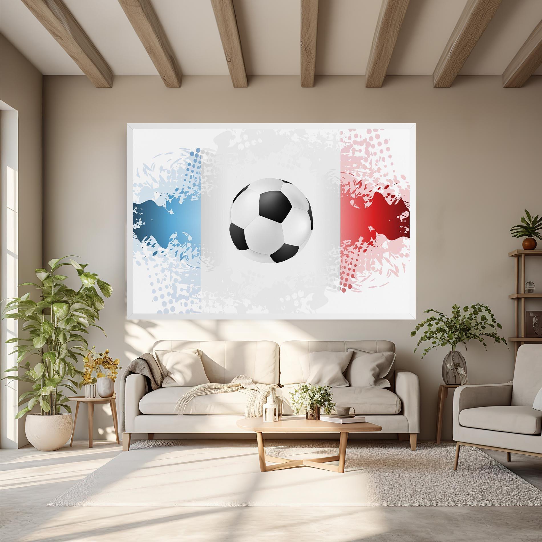 Leinwandbild France Football mockup 6