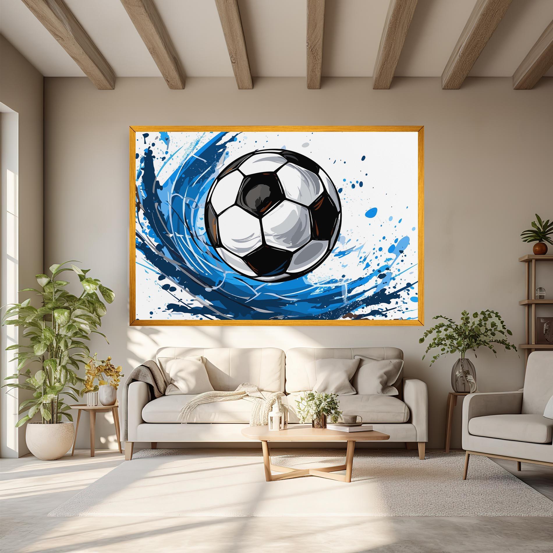 Leinwandbild Football Wave mockup 6