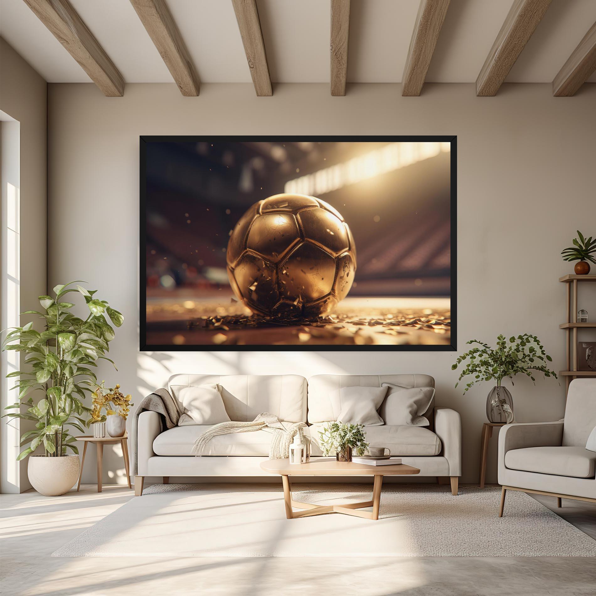 Leinwandbild Award For Football mockup 6