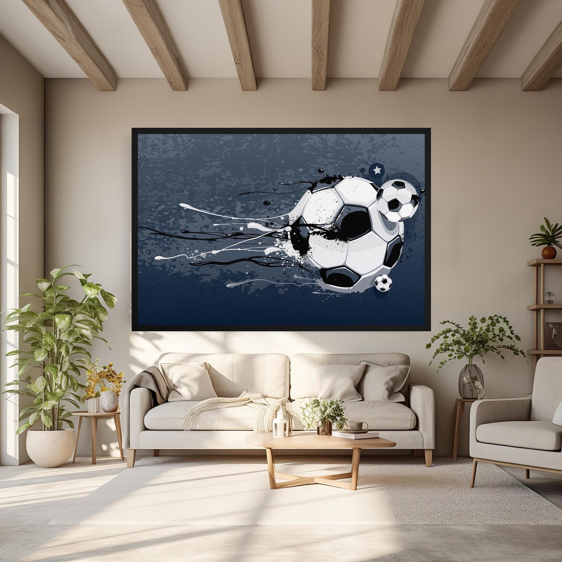 Blue Football mockup 6