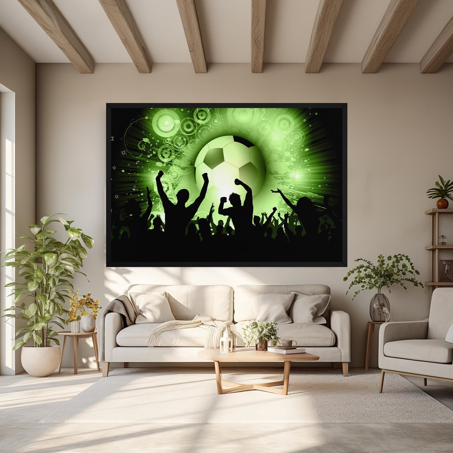 Leinwandbild Football Crowd mockup 6