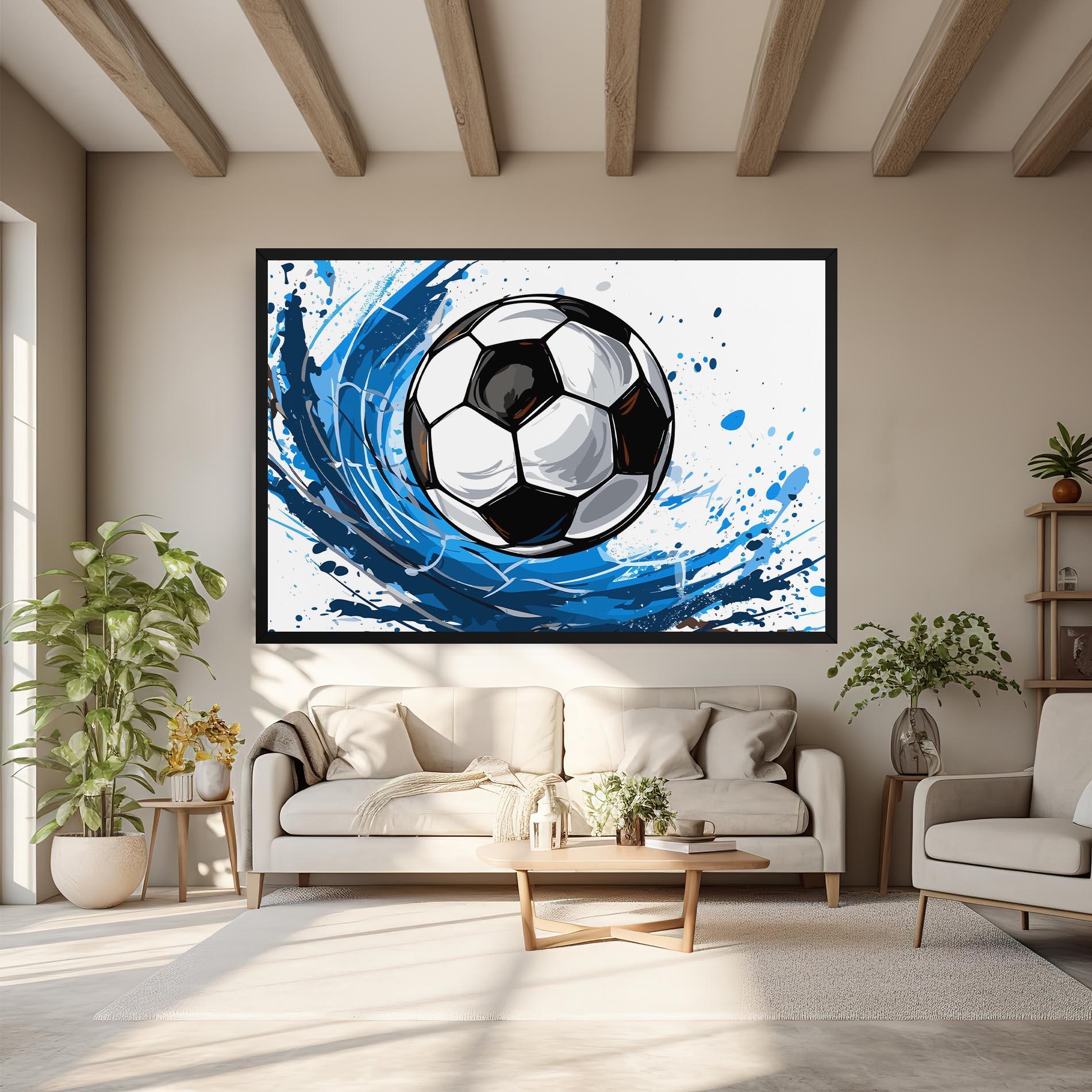 Leinwandbild Football Wave mockup 6