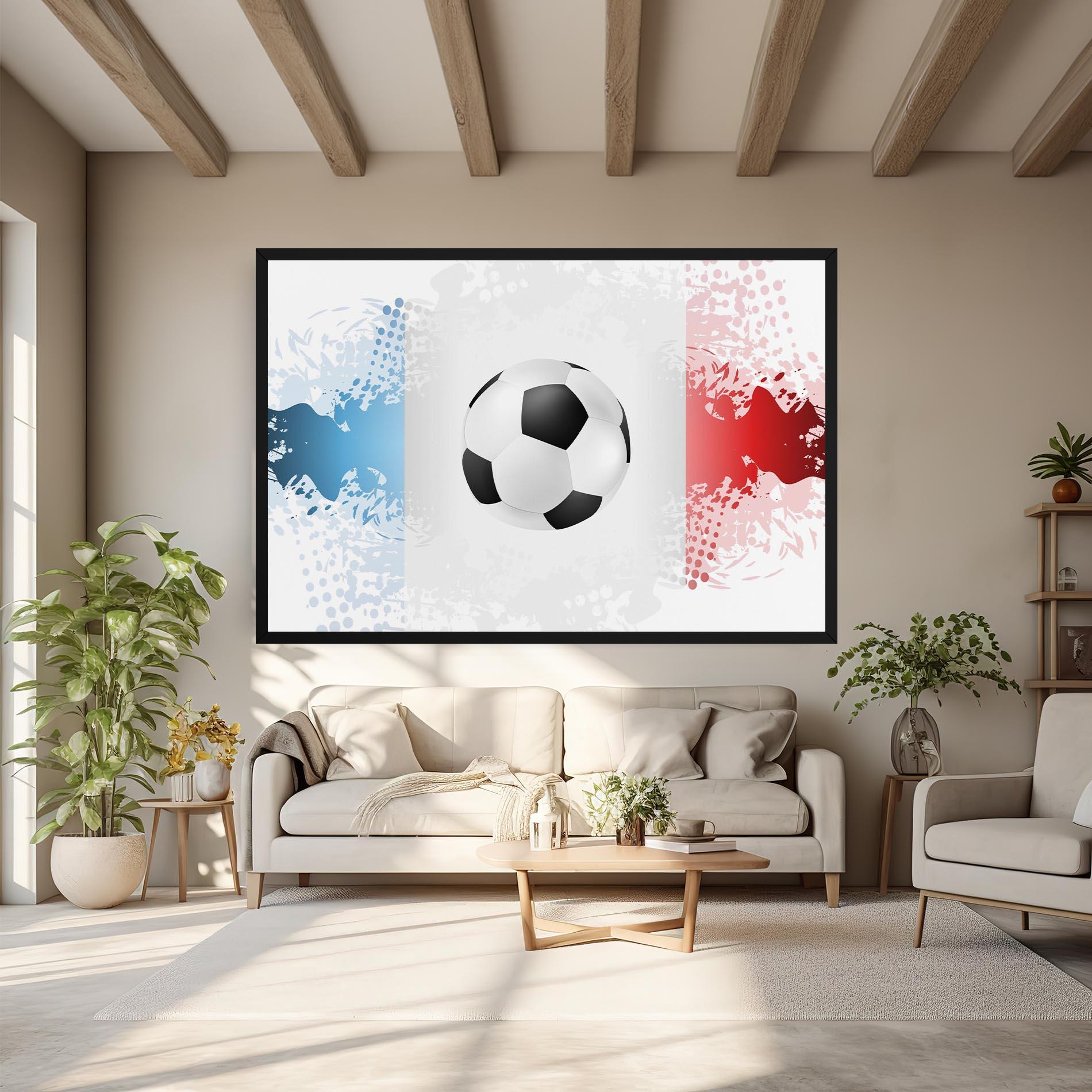 Leinwandbild France Football mockup 6