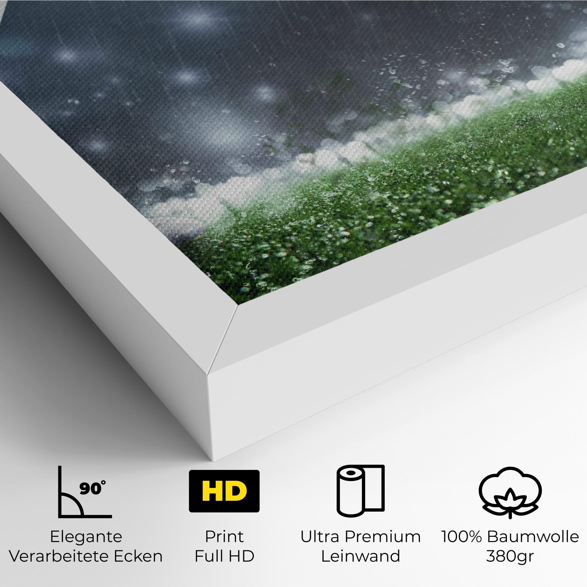 Leinwandbild Close Up Football Scene mockup 4