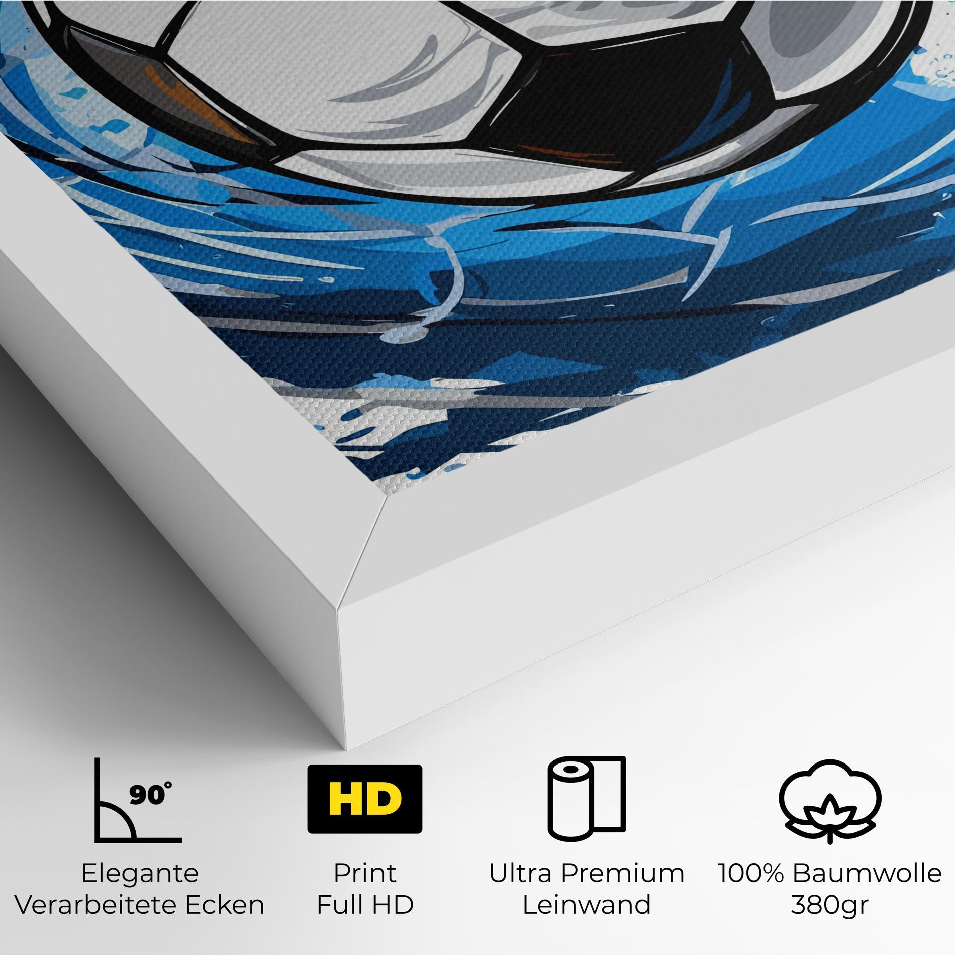 Leinwandbild Football Wave mockup 4