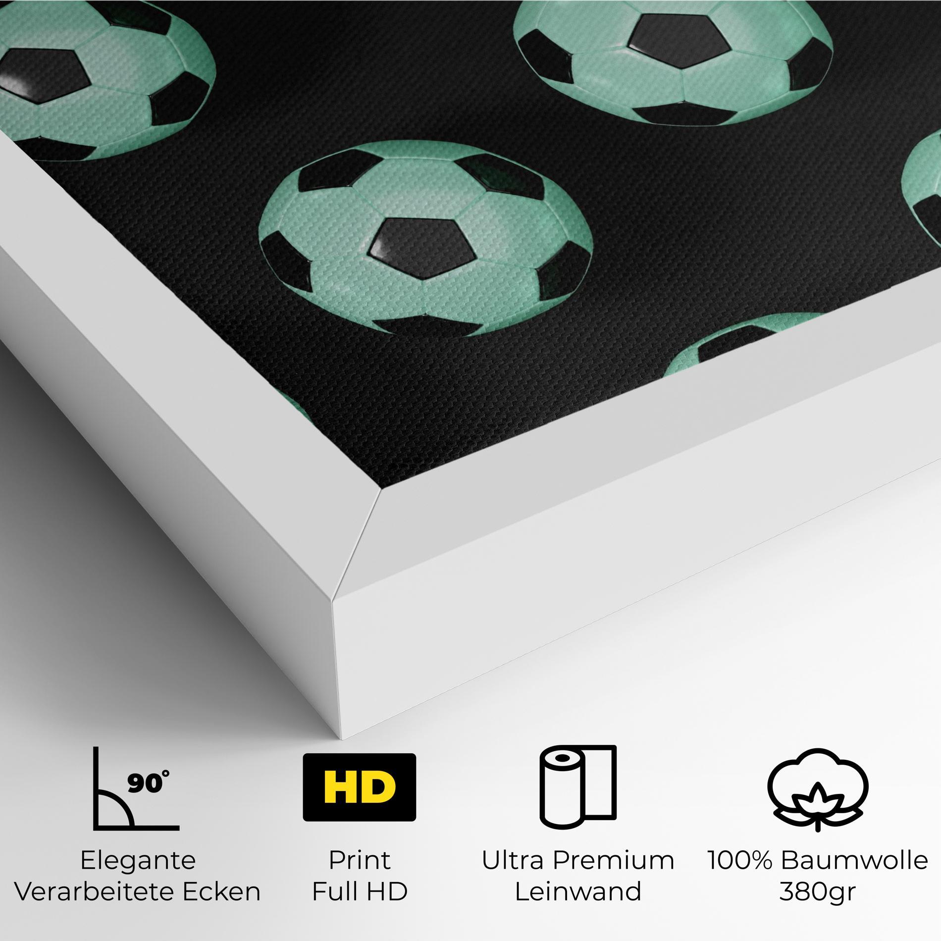 Leinwandbild Green Light Football mockup 4