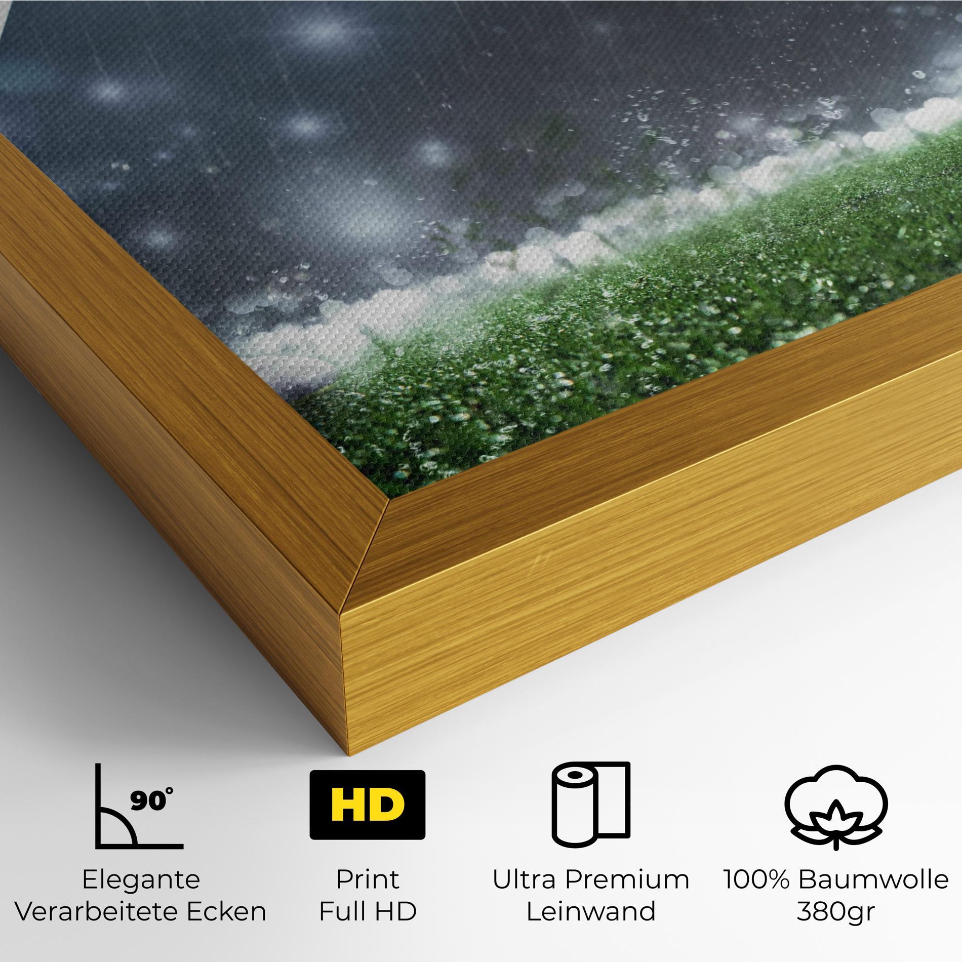 Leinwandbild Close Up Football Scene mockup 4